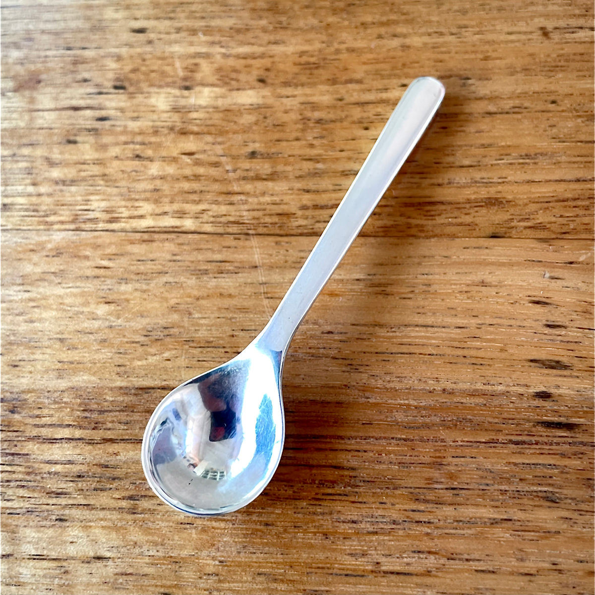 Sterling silver salt spoon