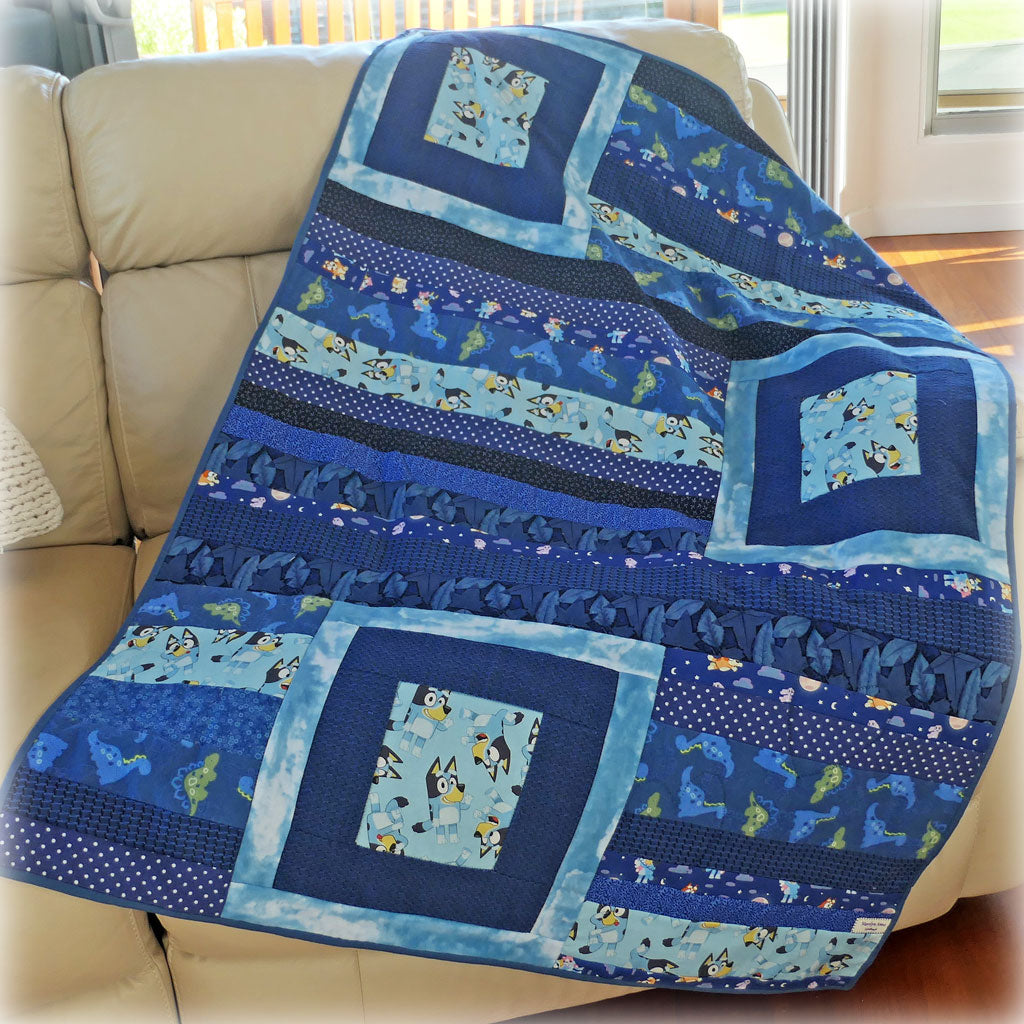 Snuggle rug, Bluey, Dinosaurs, handmade,