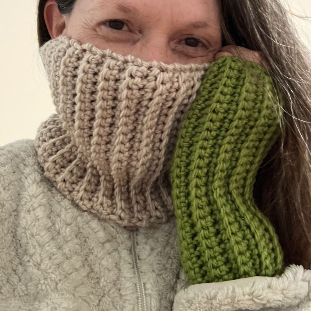 Neck Buff | Head Warmer – Warm Aussie Merino Wool – light olive