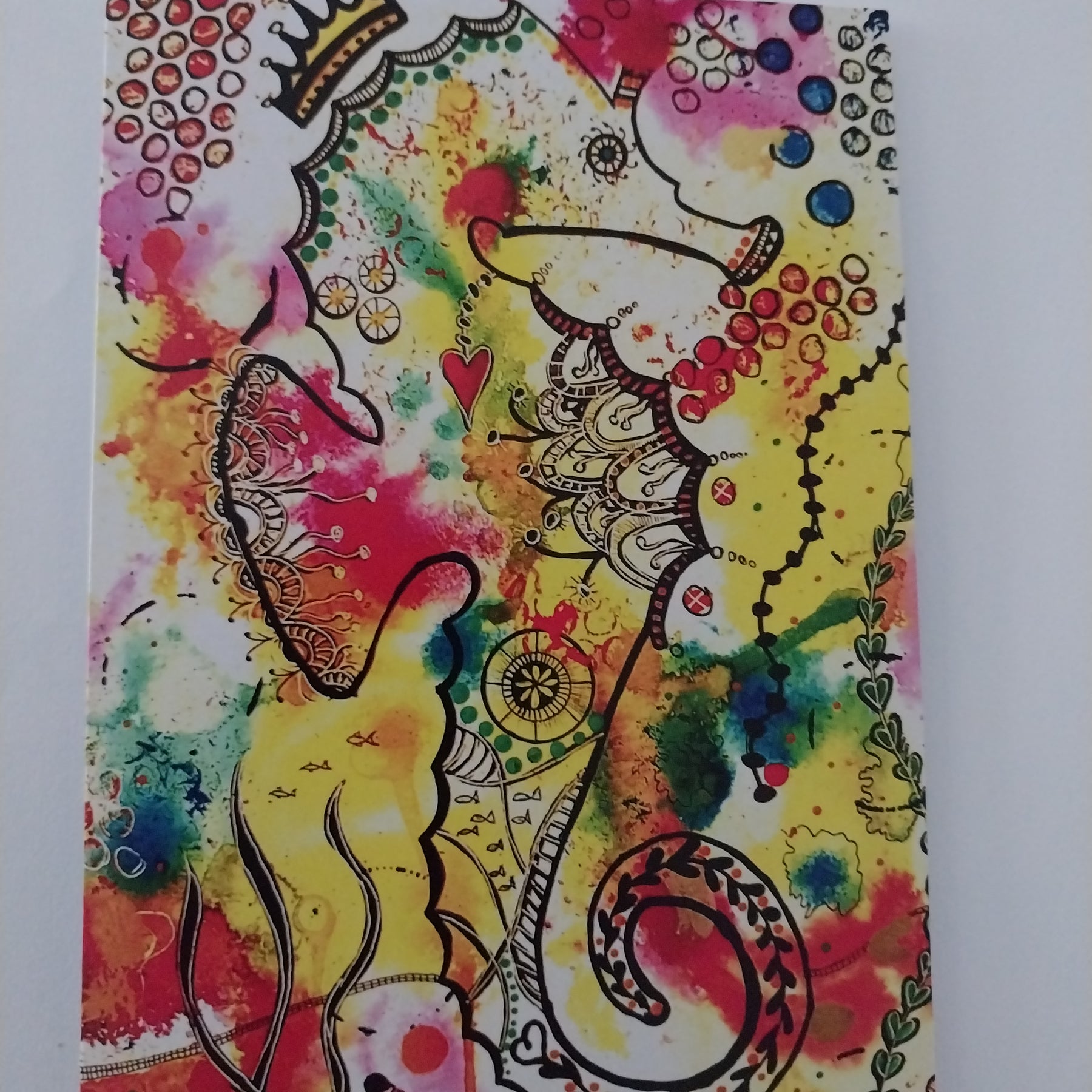 Queenie the Seahorse Blank Greeting Card