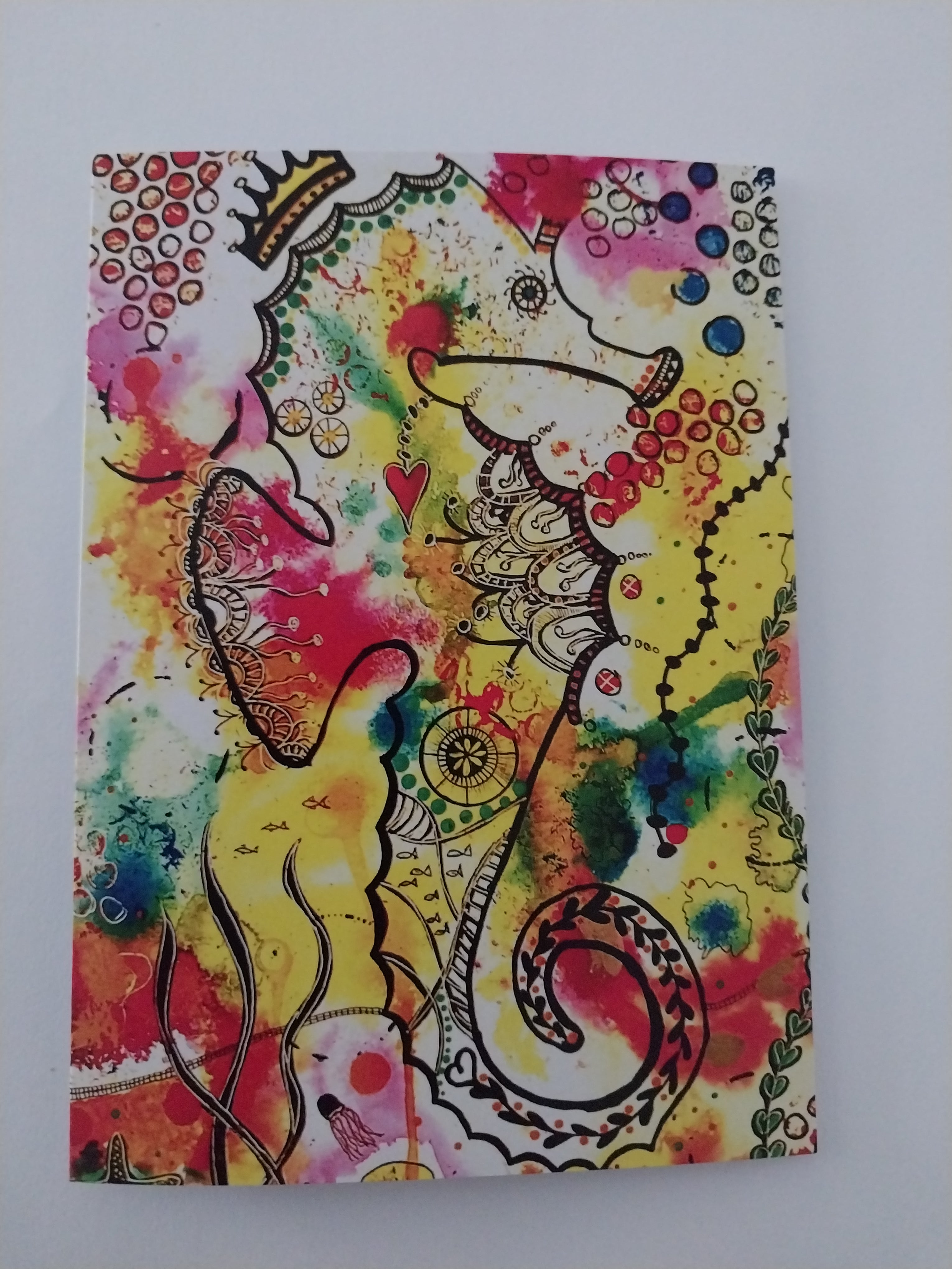 Queenie the Seahorse Blank Greeting Card