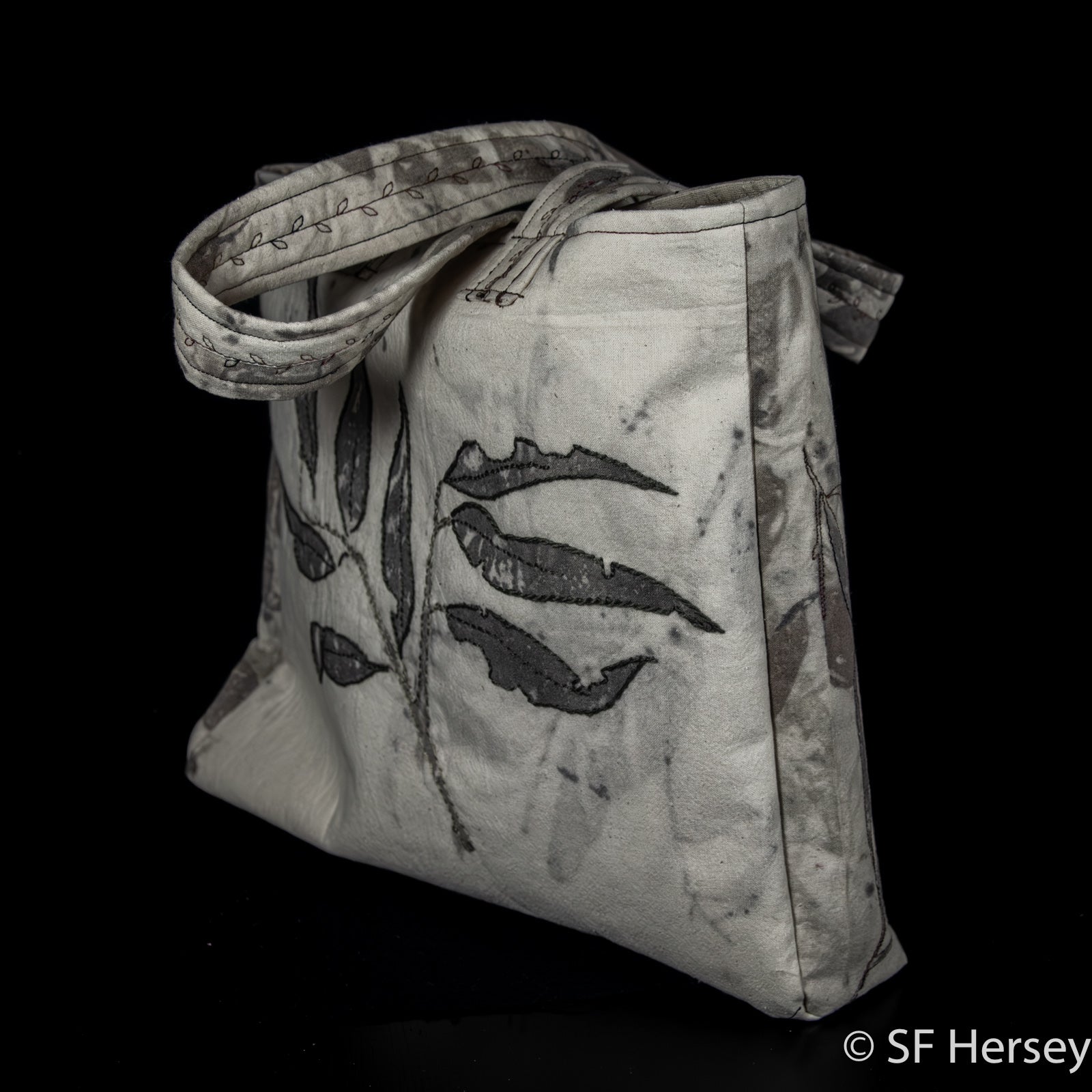 Eco-dyed Gum Leaf Bag