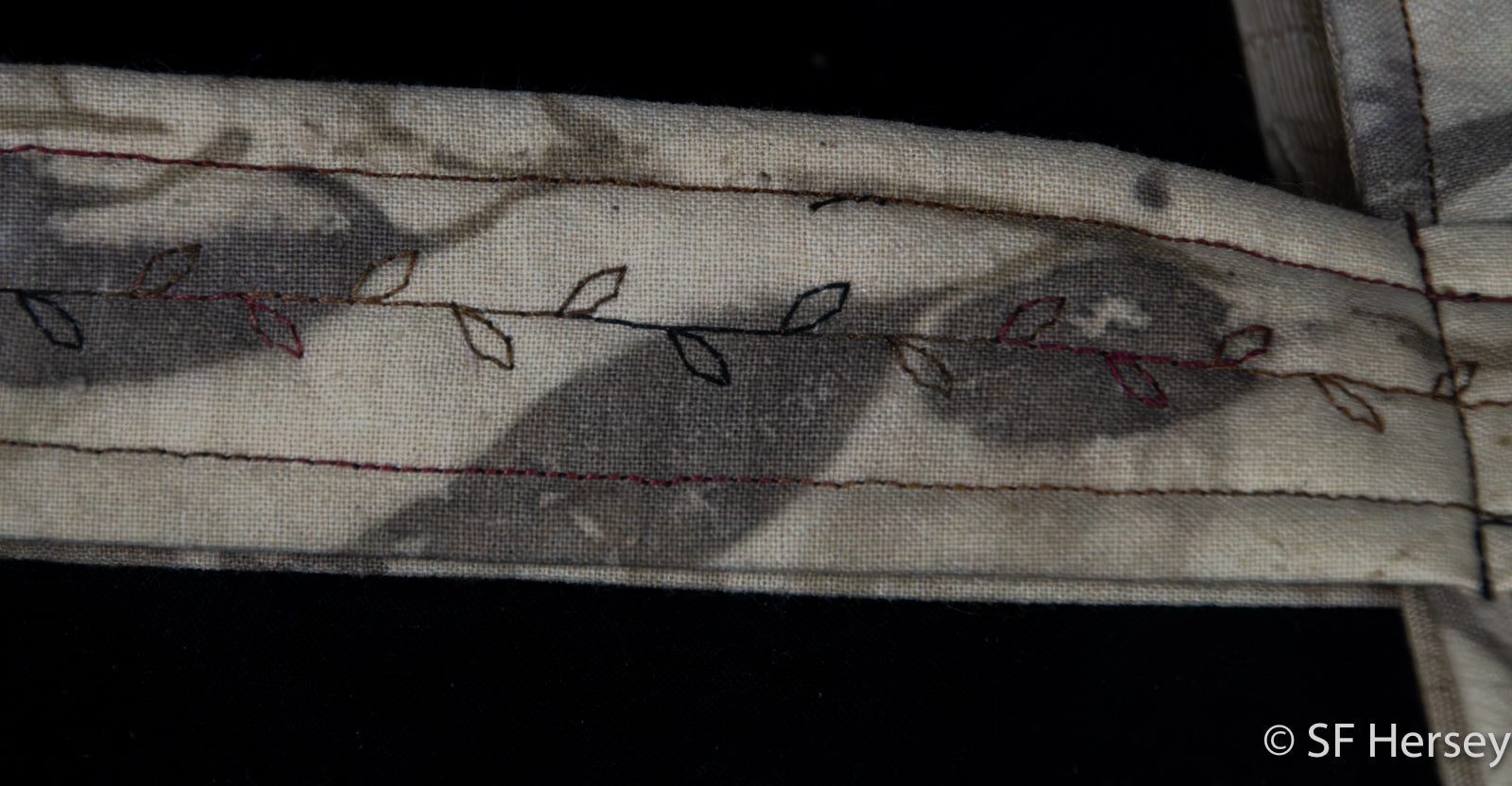 Eco-dyed Gum Leaf Bag