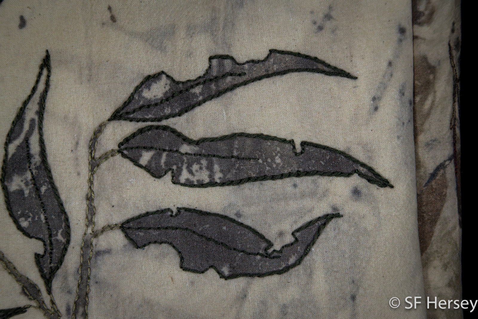 Eco-dyed Gum Leaf Bag