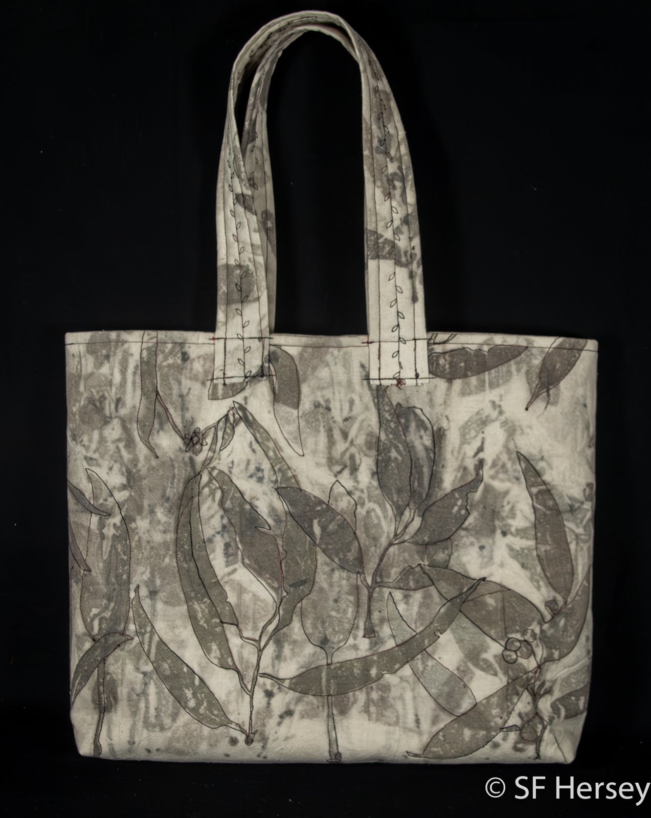 Eco-dyed Gum Leaf Bag
