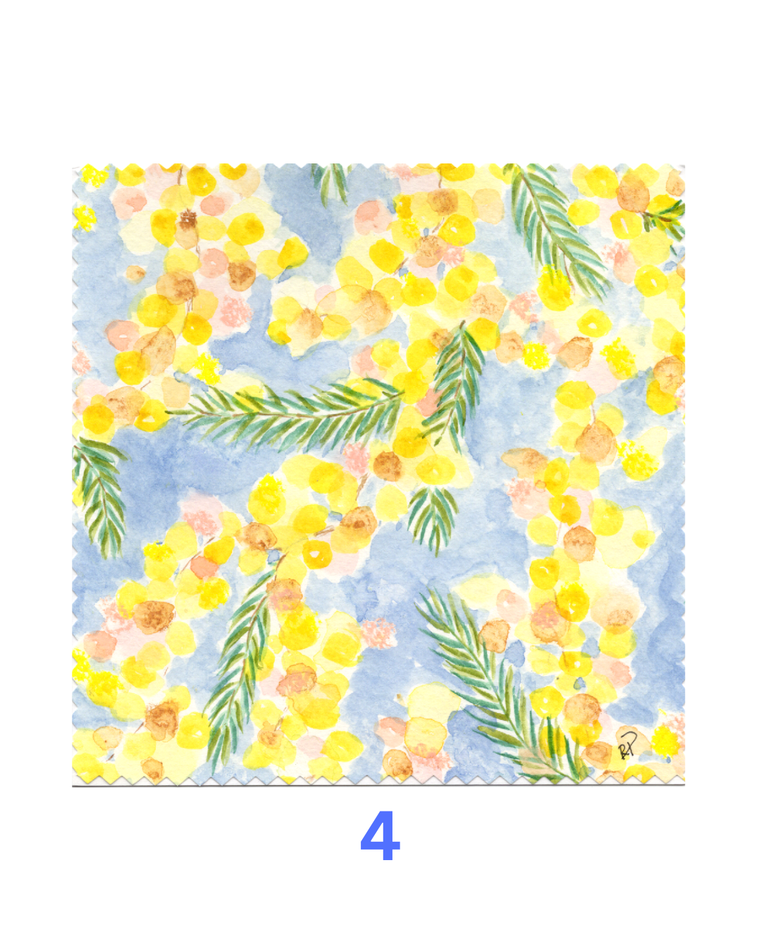 Original Hand-Painted Greeting Cards I Wattle Collection large