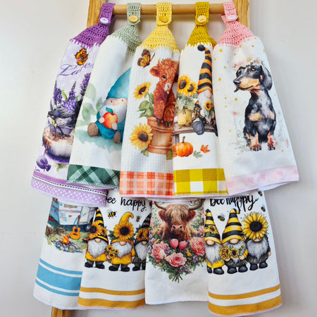 Kitchen Hand Towel | Hanging | Polyester Microfibre | SINGLE LAYER | 9 Styles - 19 - 27