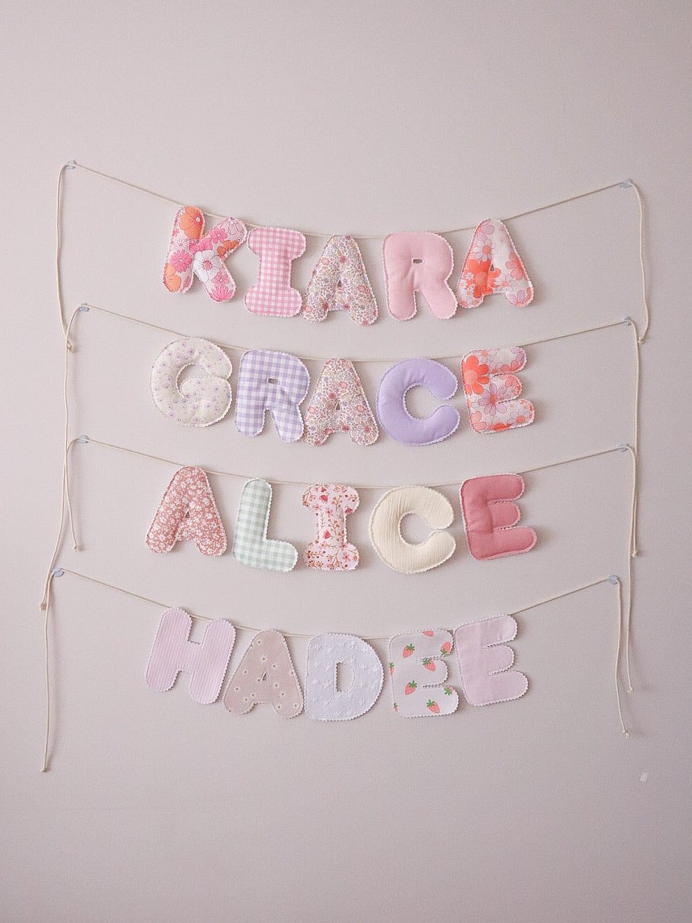 Personalised Fabric Name Banner