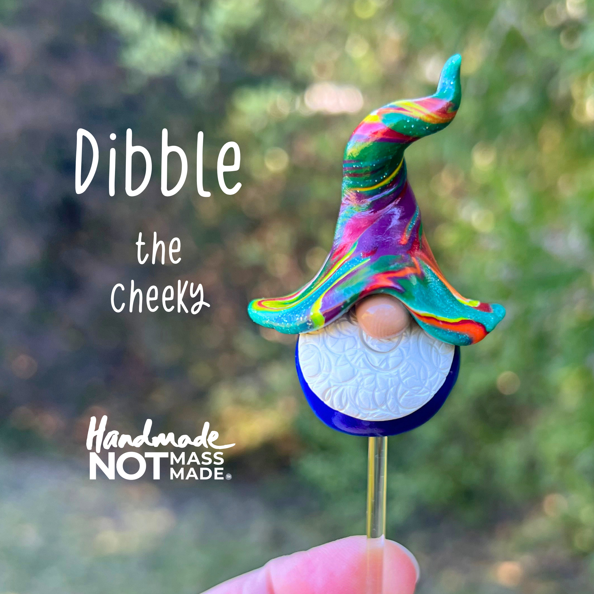 Whimsical polymer clay gnome trio - Dibble, Fibble & Hoot