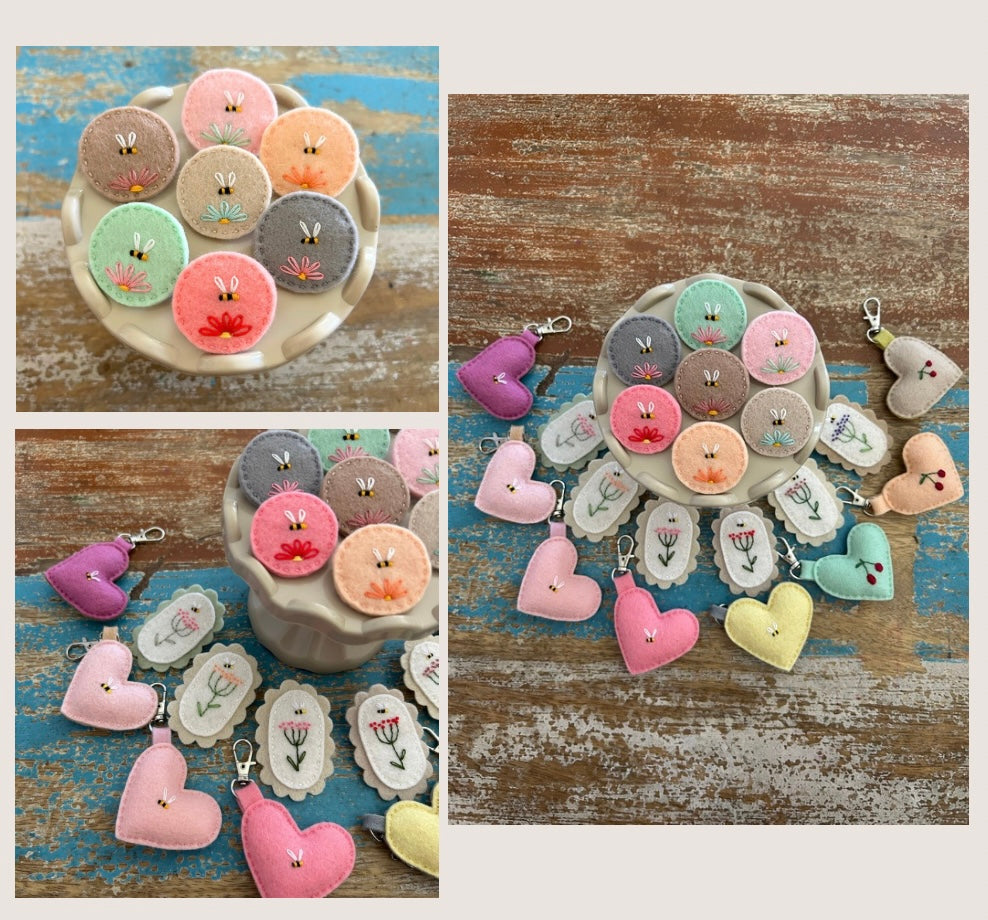 Choose any 2, brooches and keychains bundle