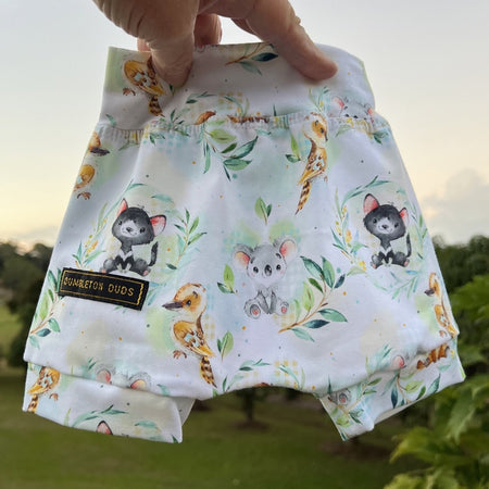Australian Baby Animals | Size NB, 000, 00, 0 | Handmade Baby Pants by Dumbleton Duds | FREE Postage Orders $50+
