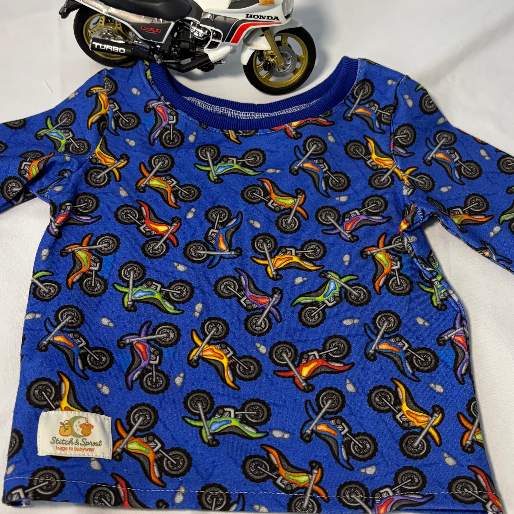 EOFY SALE MOTORBIKES TEE SHIRT 12-18 months