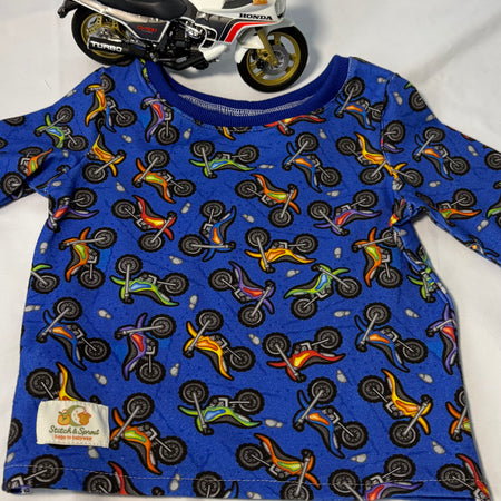 EOFY SALE MOTORBIKES TEE SHIRT 12-18 months