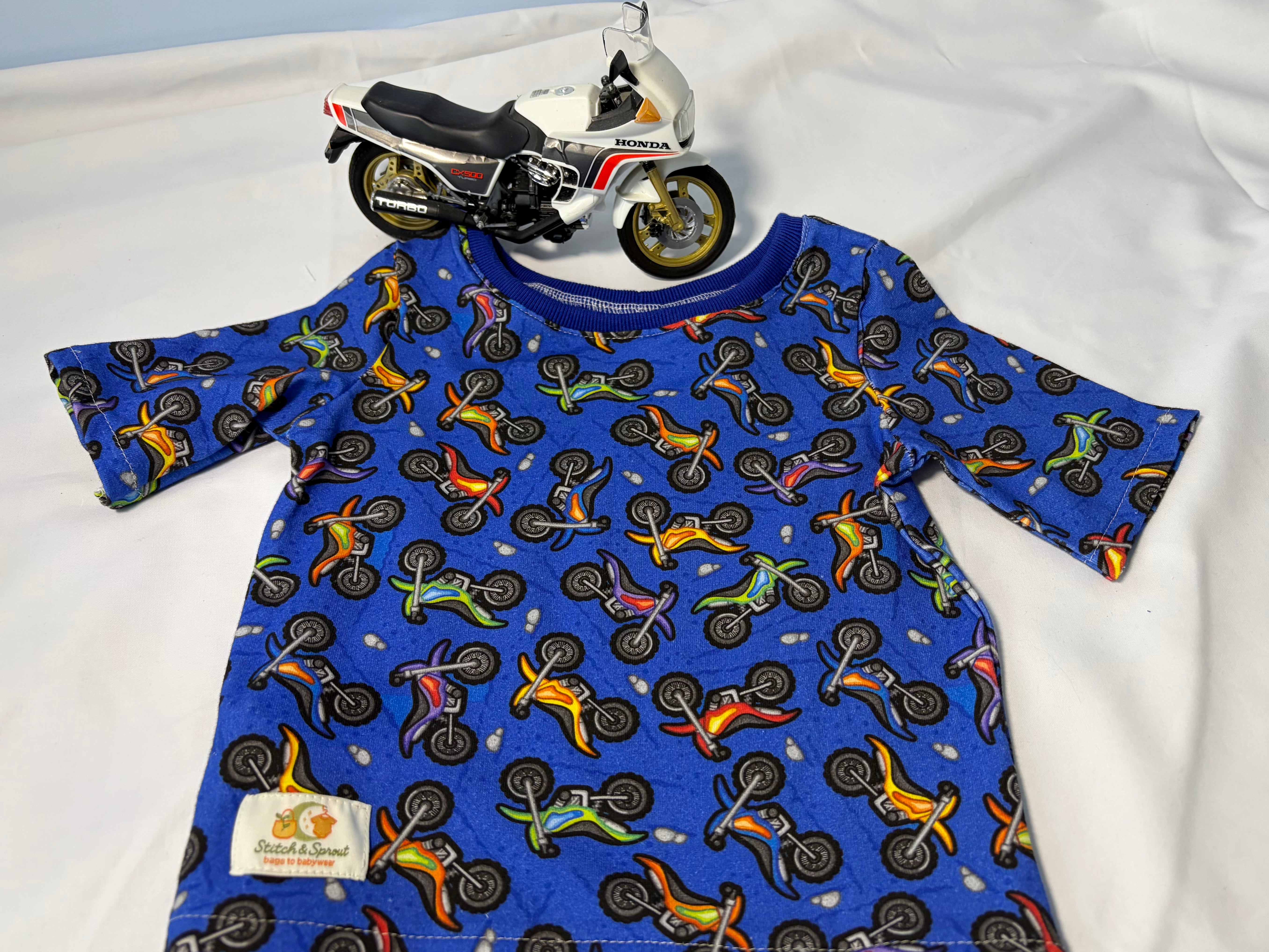 EOFY SALE MOTORBIKES TEE SHIRT 12-18 months