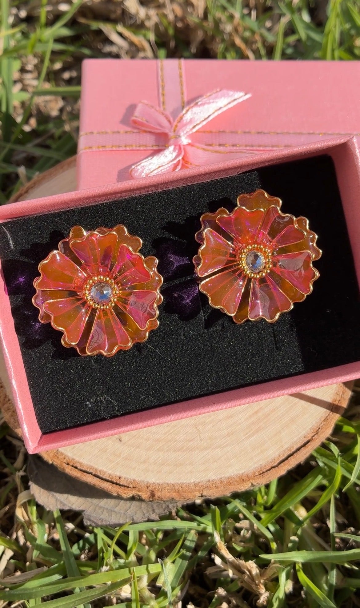 Flower earrings