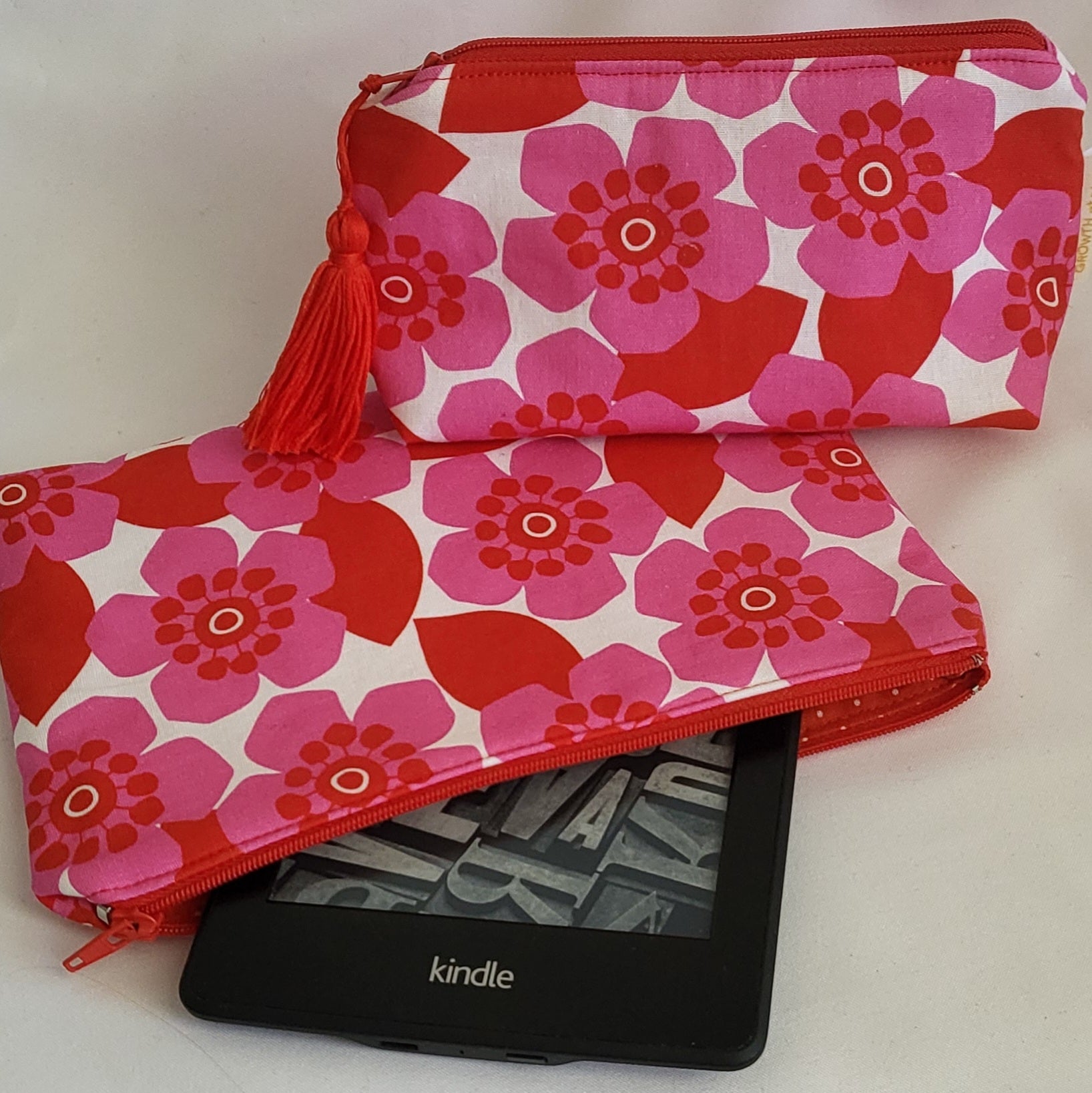 Kindle Sleeve | Padded Cotton | E-Reader Pouch