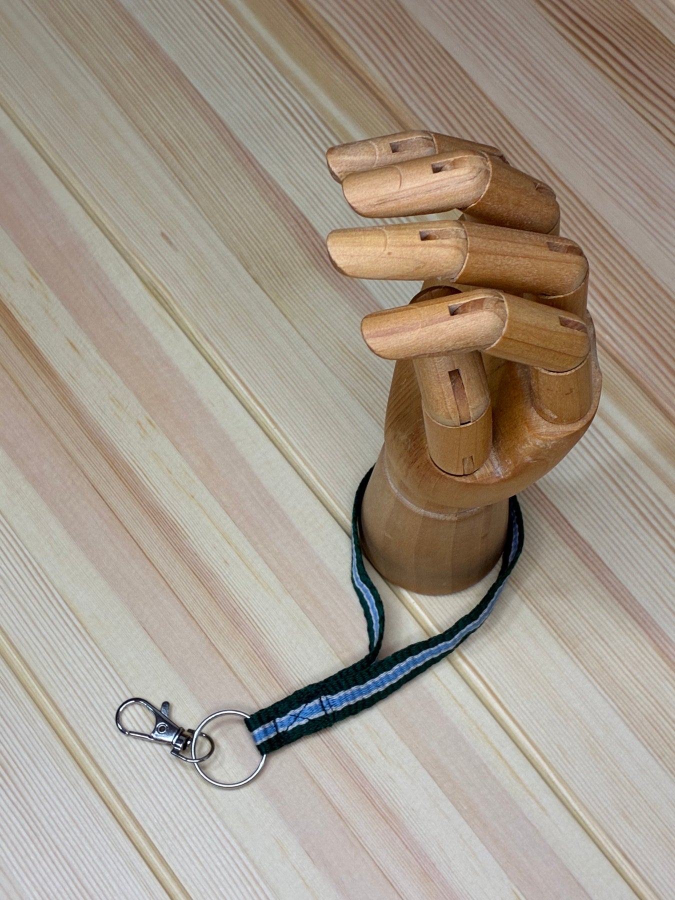 Looping Style - Cool Forest Handwoven Wristlet Key Fob
