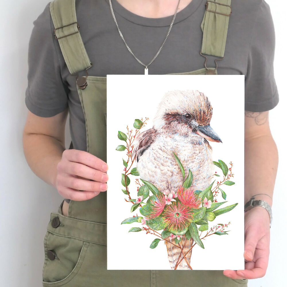 Laughing Kookaburra Art Print