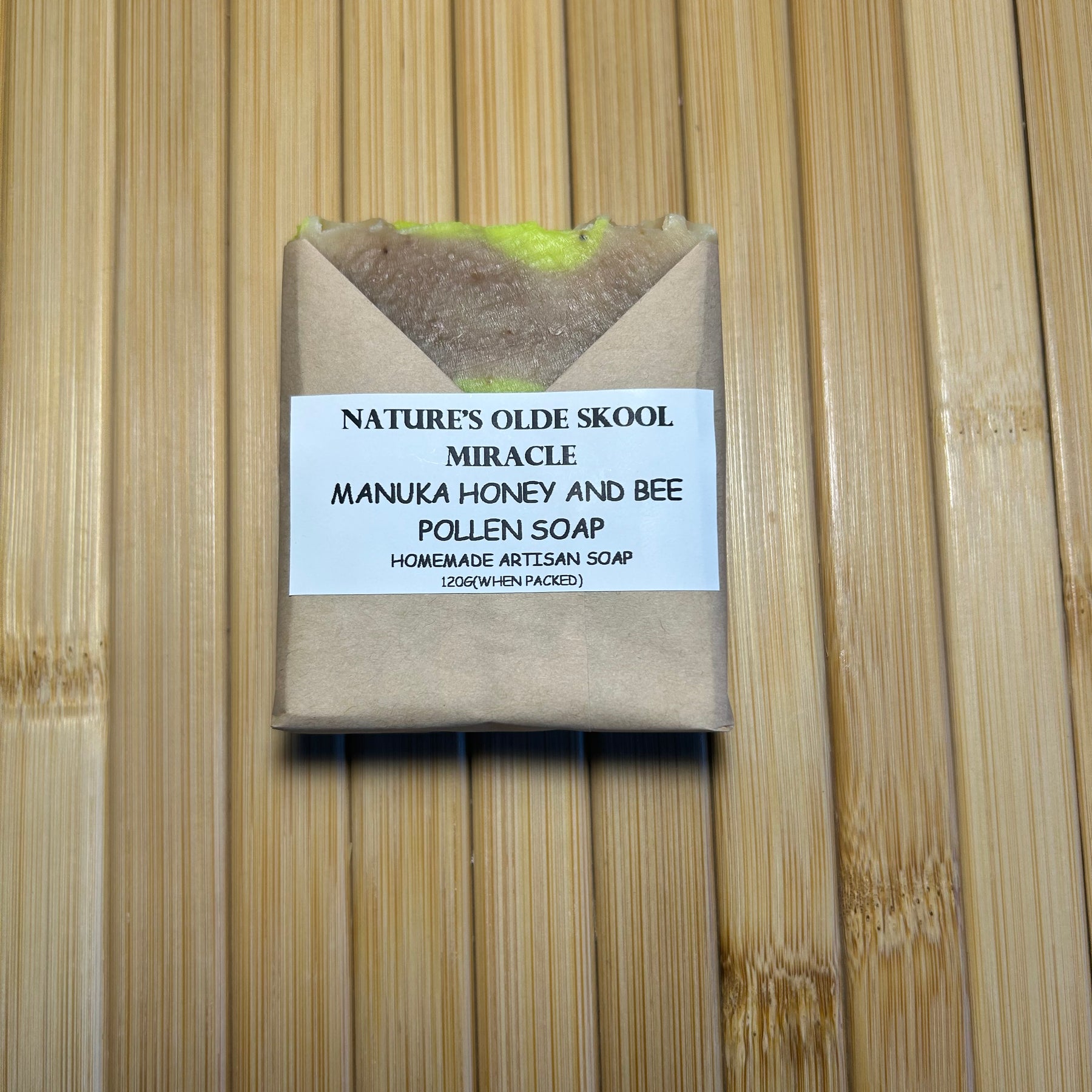 Manuka Honey & Bee Pollen Soap |  Exfoliating | Natural Ingredients | Shea Butter