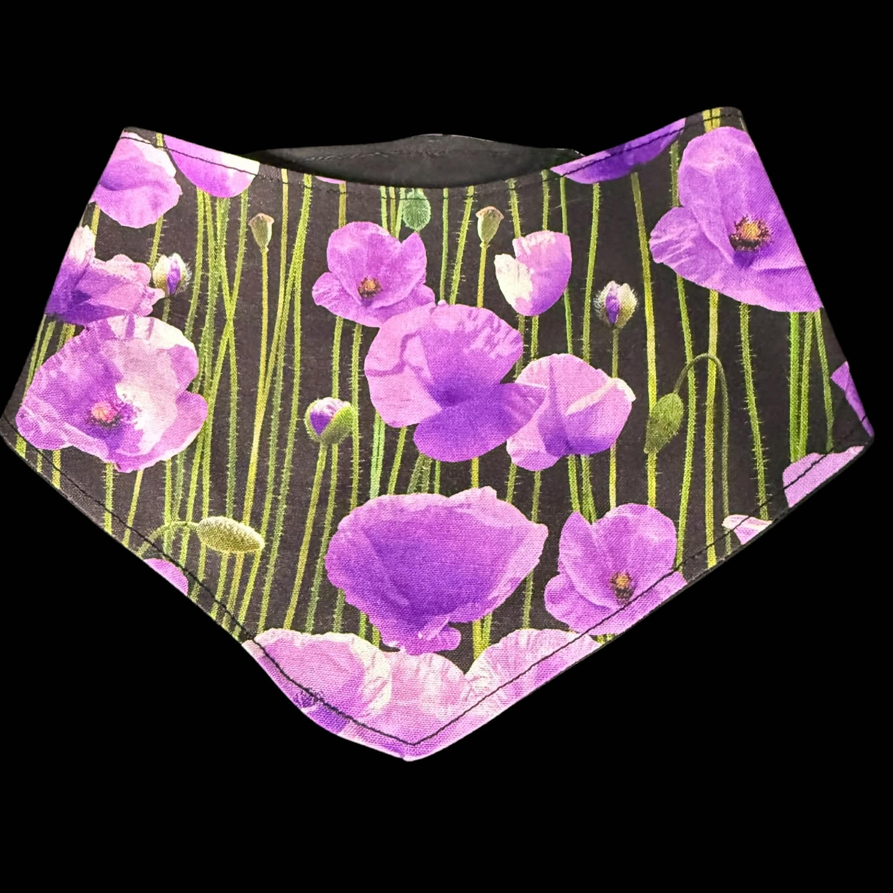 Purple Poppy Pet Bandana for ANZAC Day  Honour. Animals of War, service dog