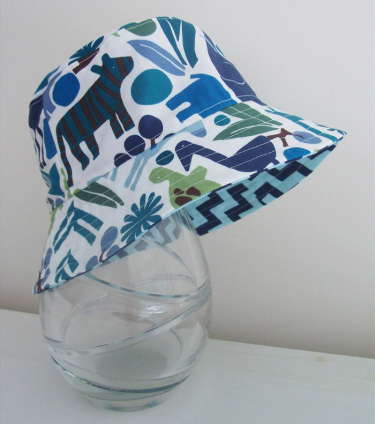 Ready to post- Small size regular brim hats with chin strap- reduced price