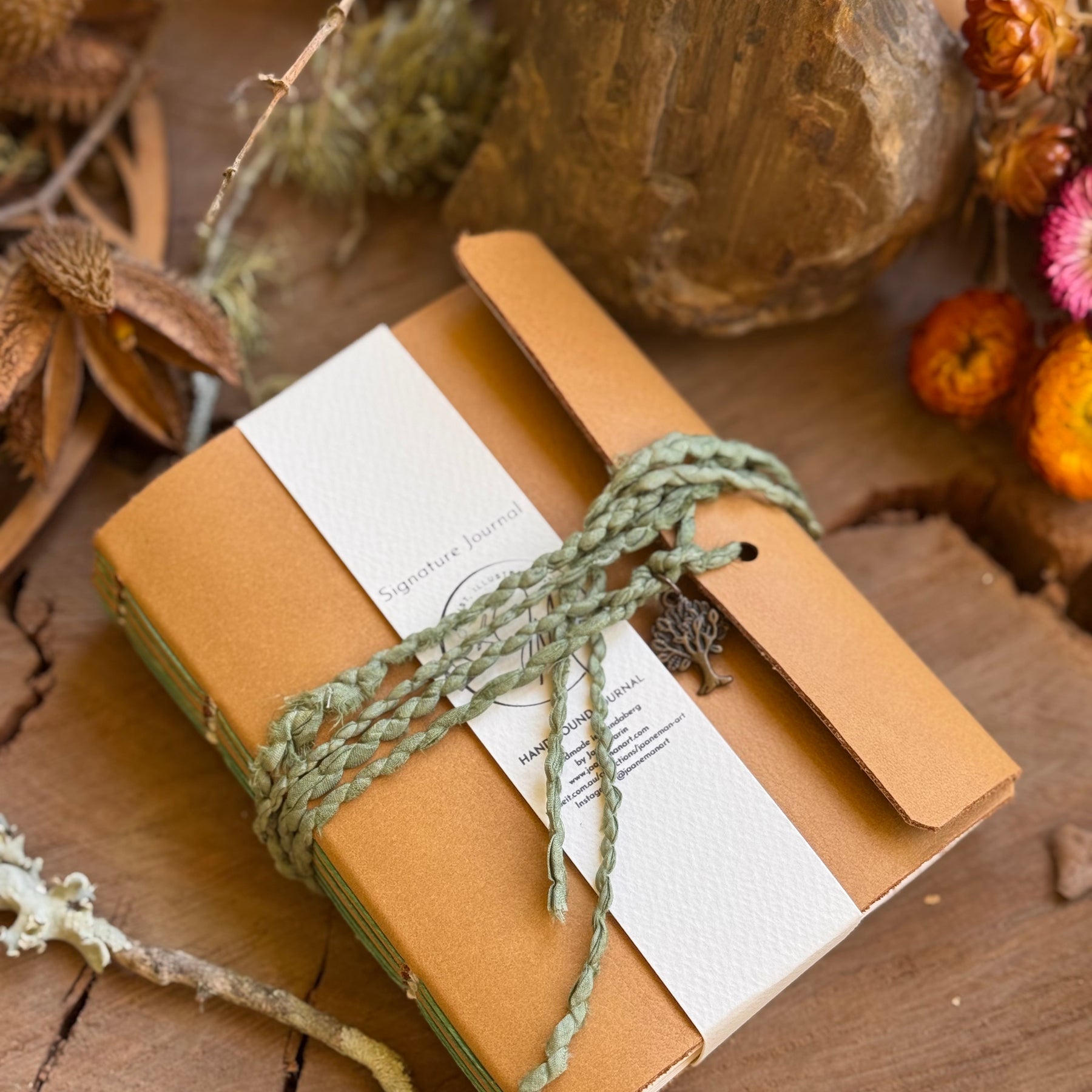 Mustard Leather A6  Journal