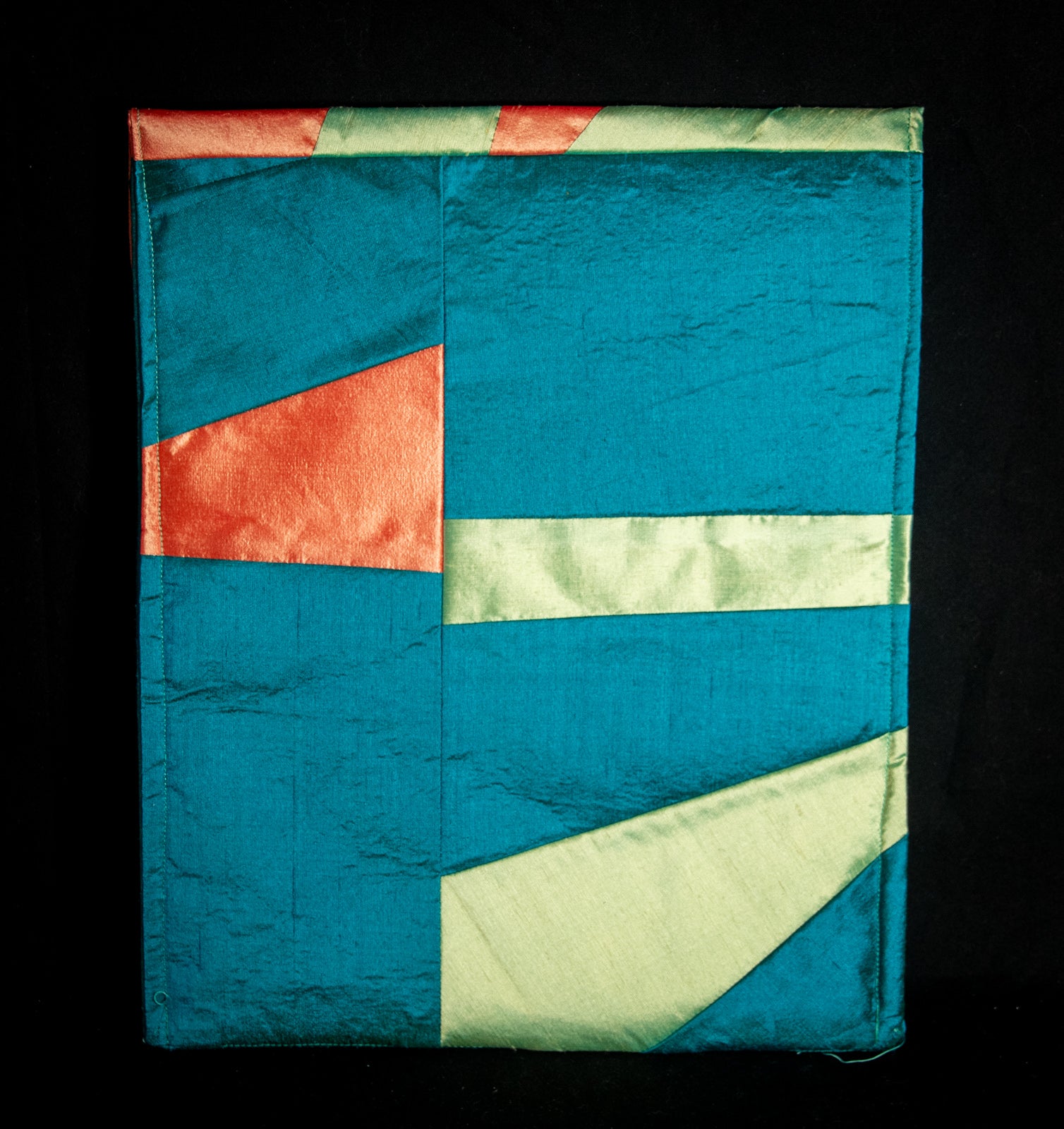 Green Silk Pouch for Tablet