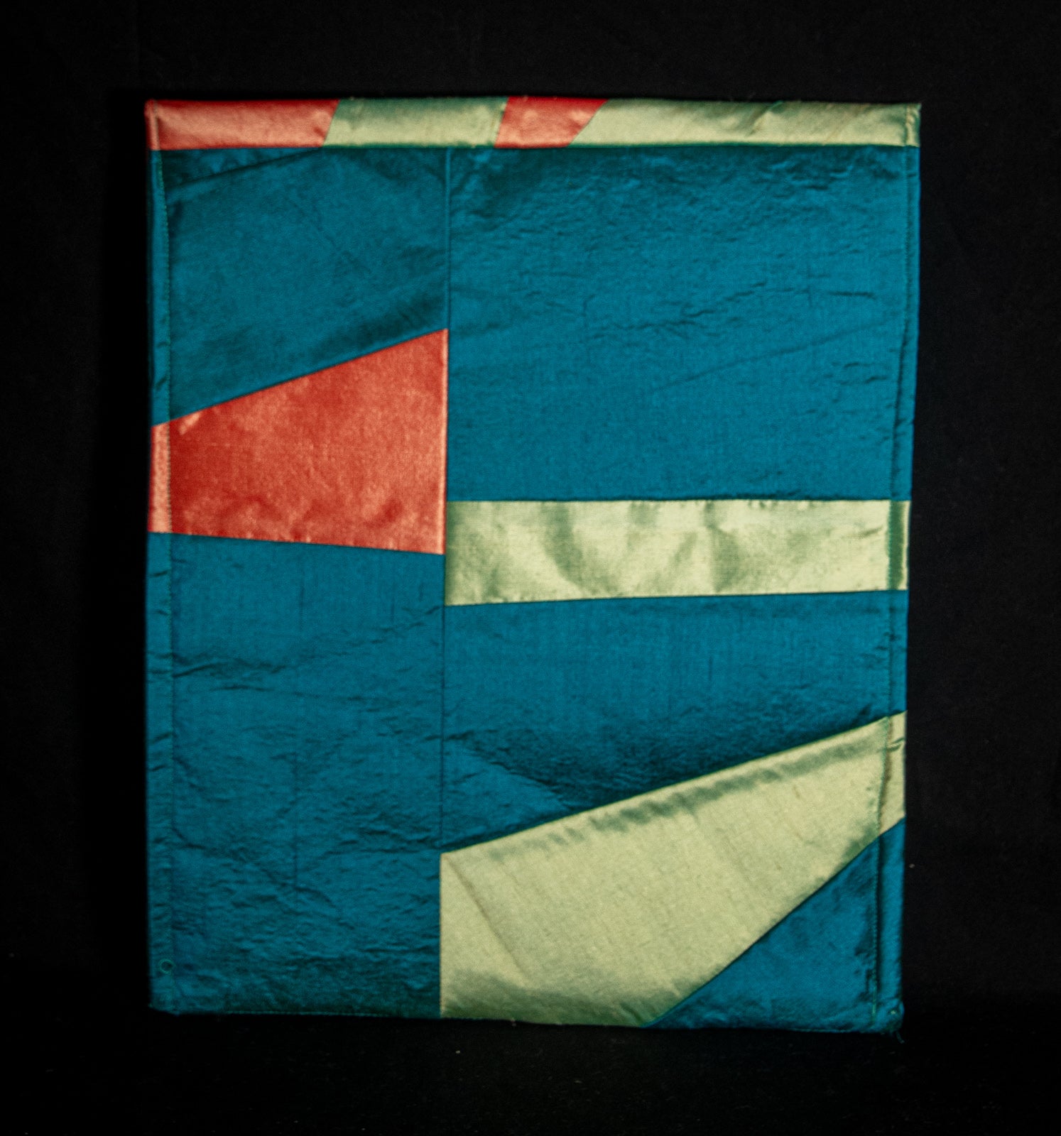 Green Silk Pouch for Tablet