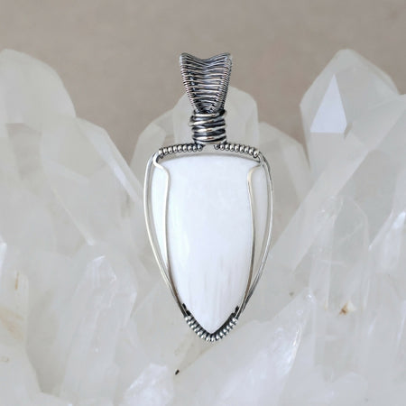 Scolecite Pendant - Handcrafted with Australian Made Sterling Silver