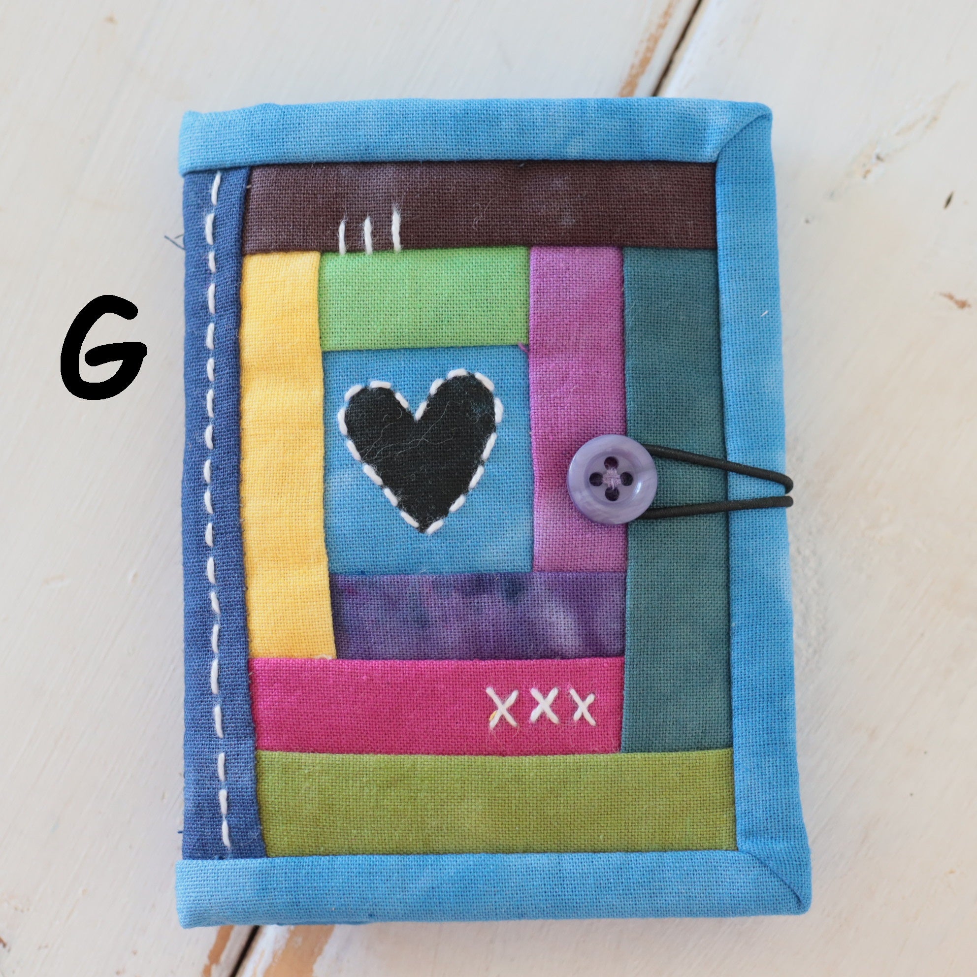 Hand Dyed Patchwork Needle Books