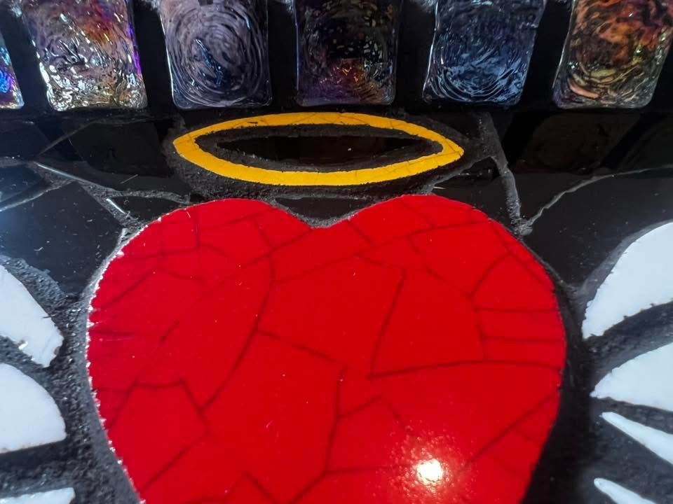 Mosaic Birdbath.