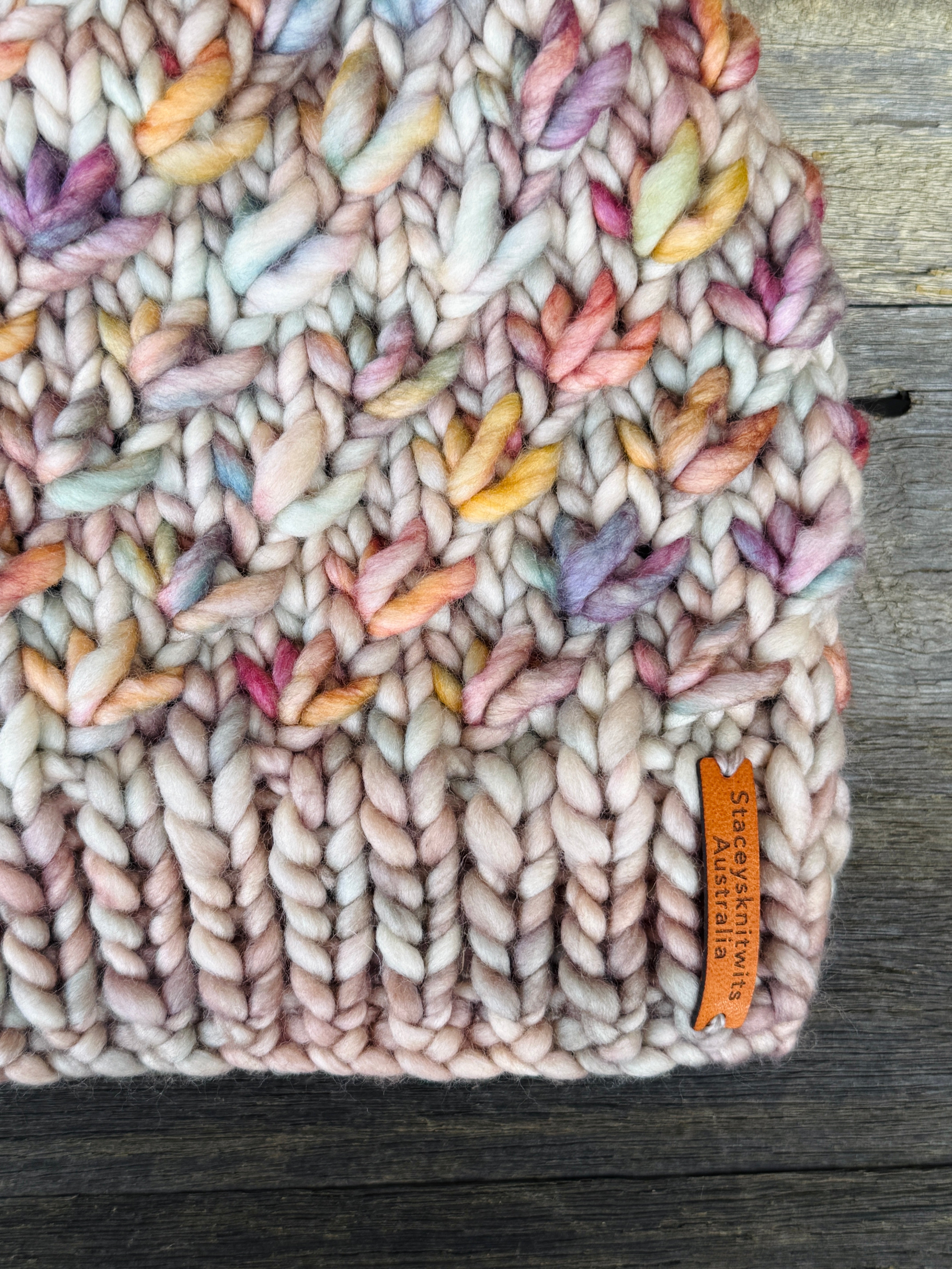Custom Order - Lotus Flower Beanie & Matching Handwarmers