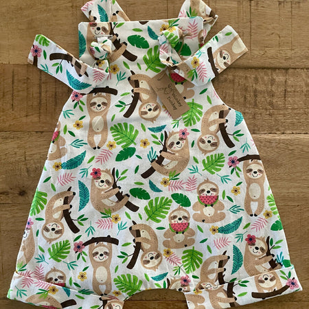 Sloth Overalls/Rompers