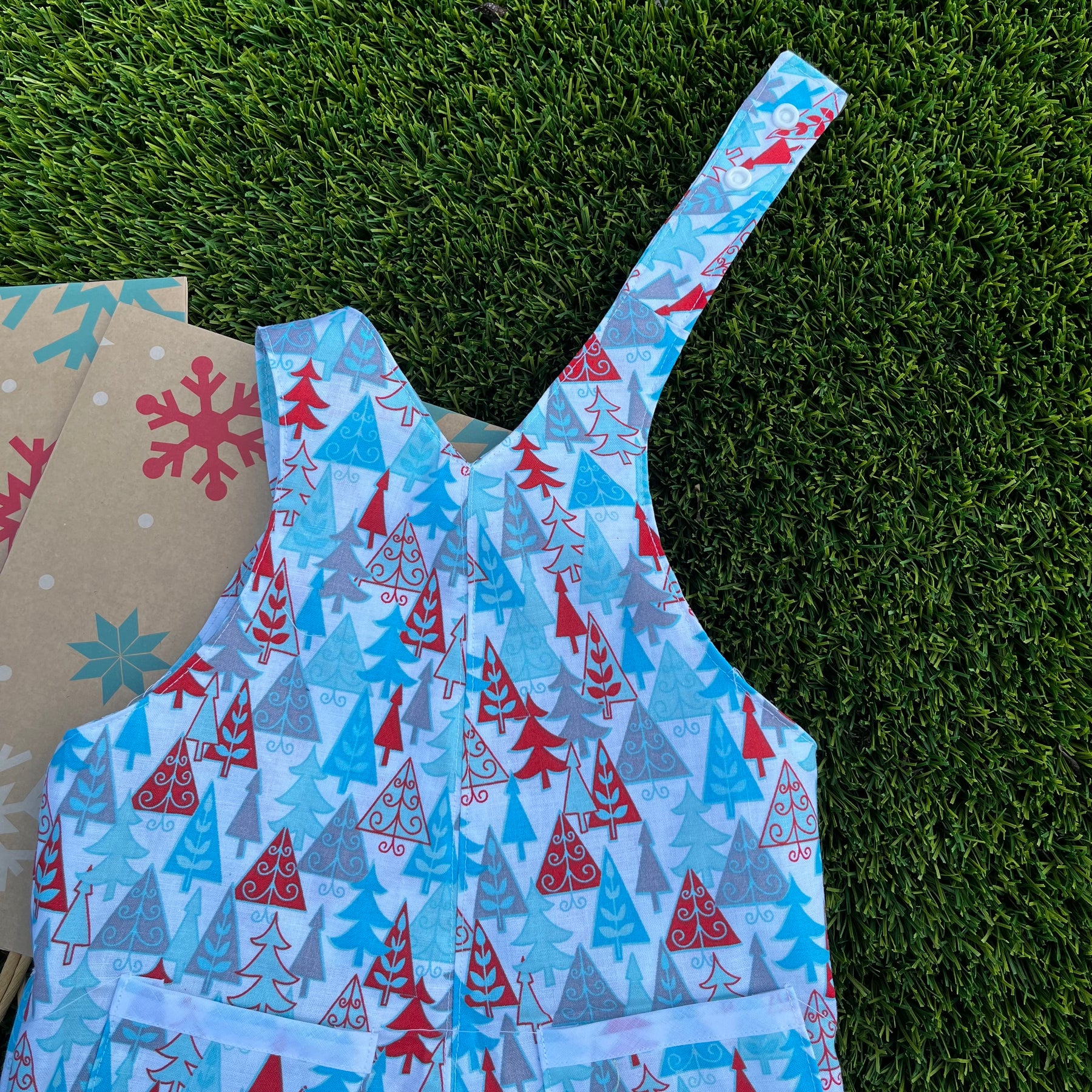 Christmas trees | toddler/baby short overalls | size 0