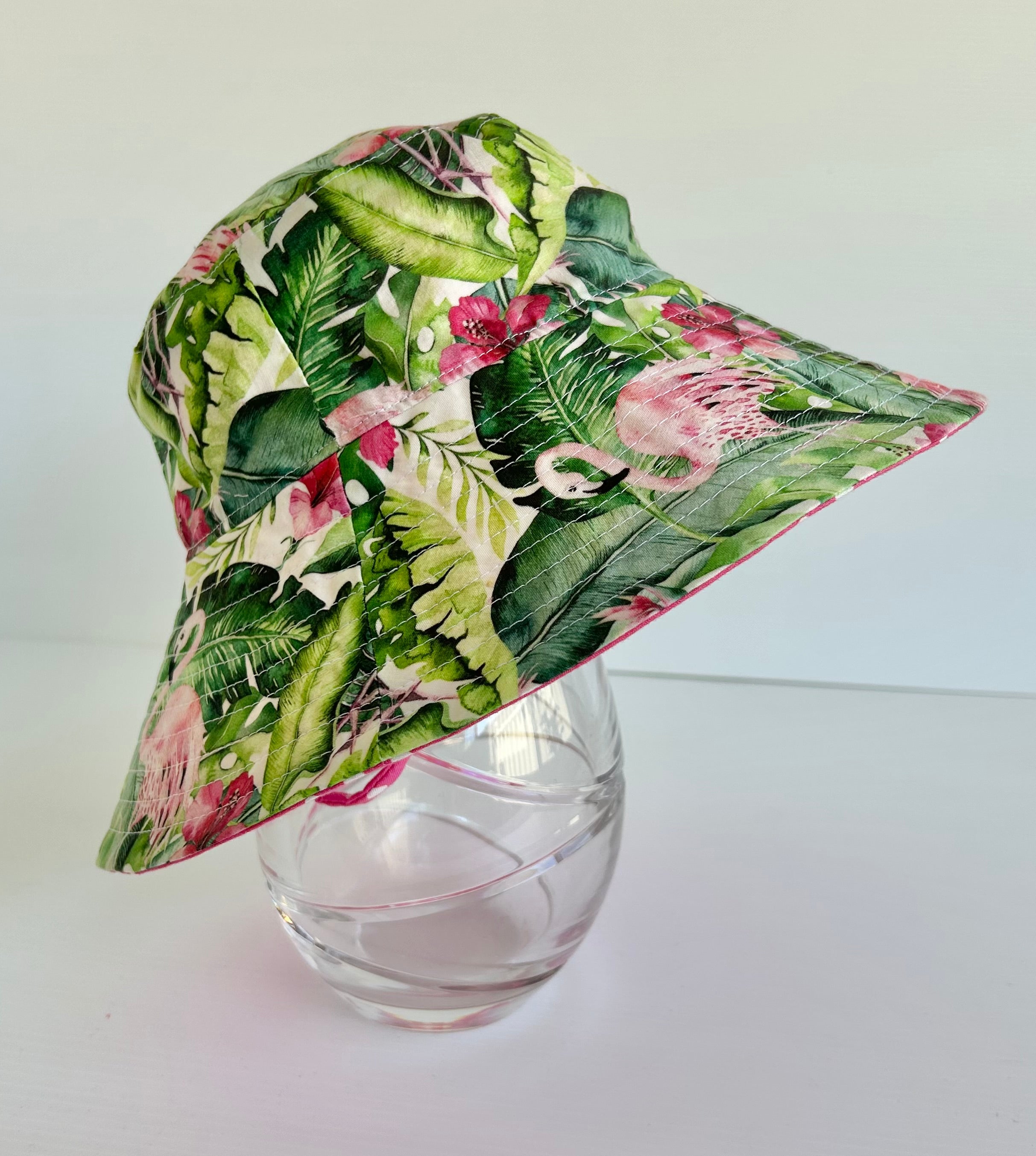 Ready to post- Medium size wide brim hats with strap- reduced price