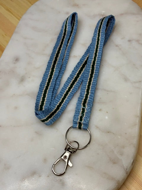 A Little Loom Magic - Cool Stream Handwoven Lanyard