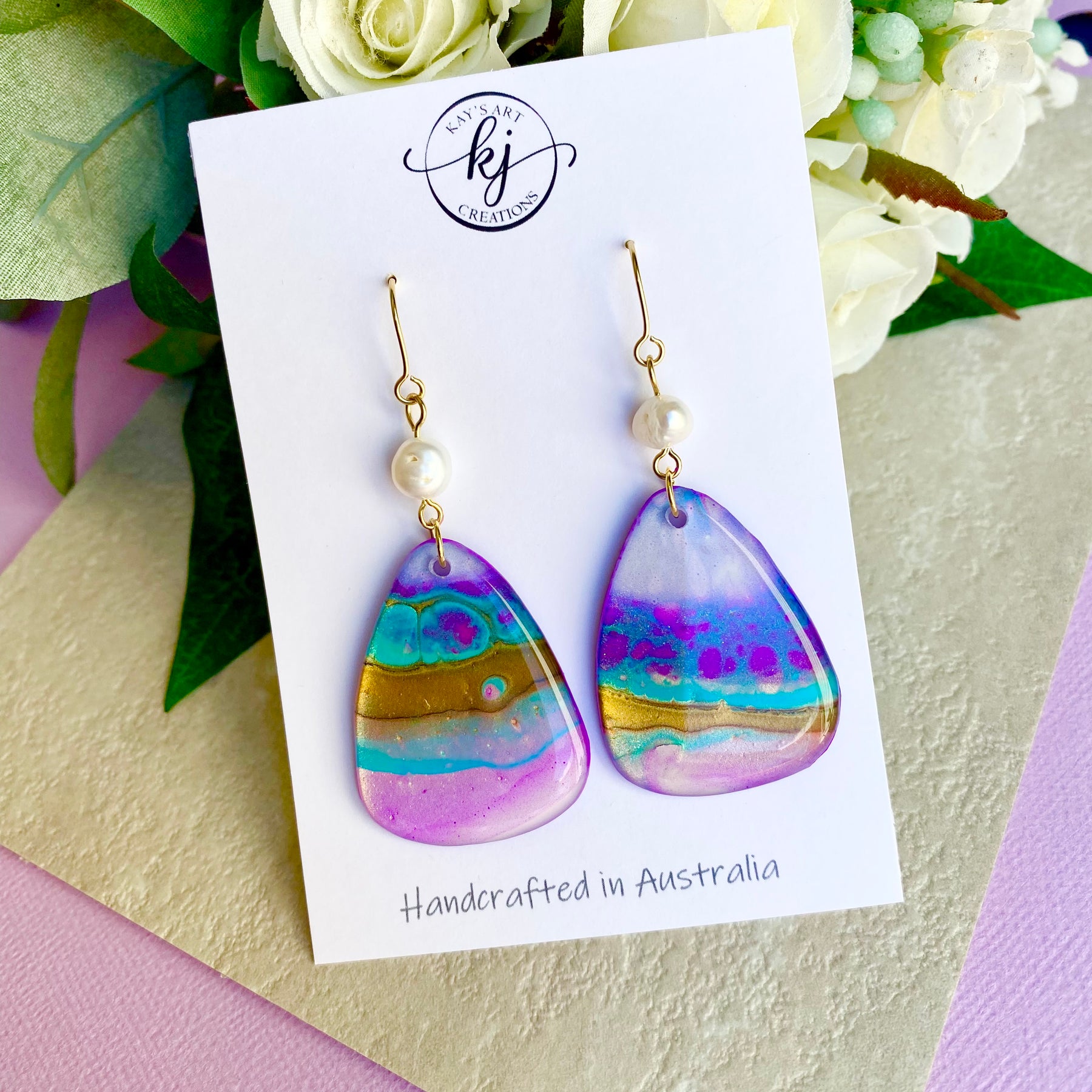 SOLD Freshwater Pearl Collection Dangle Earrings