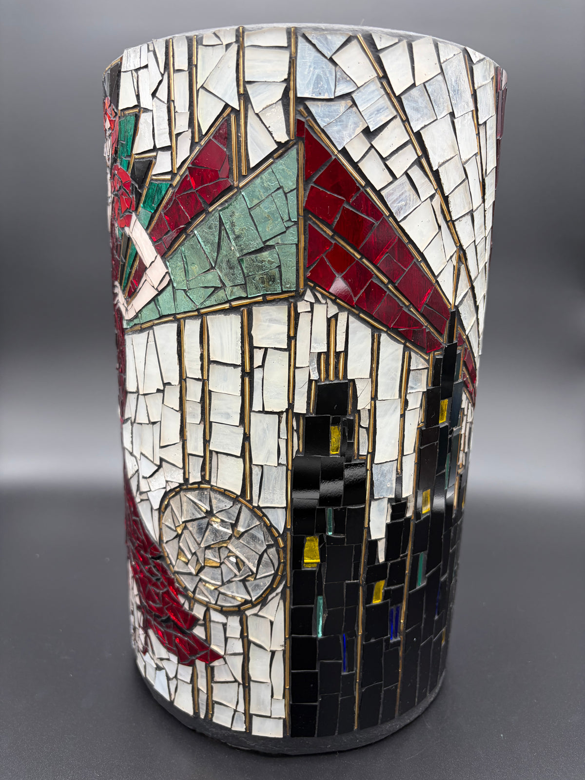 Myrtle – Handmade Art Deco Mosaic Votive