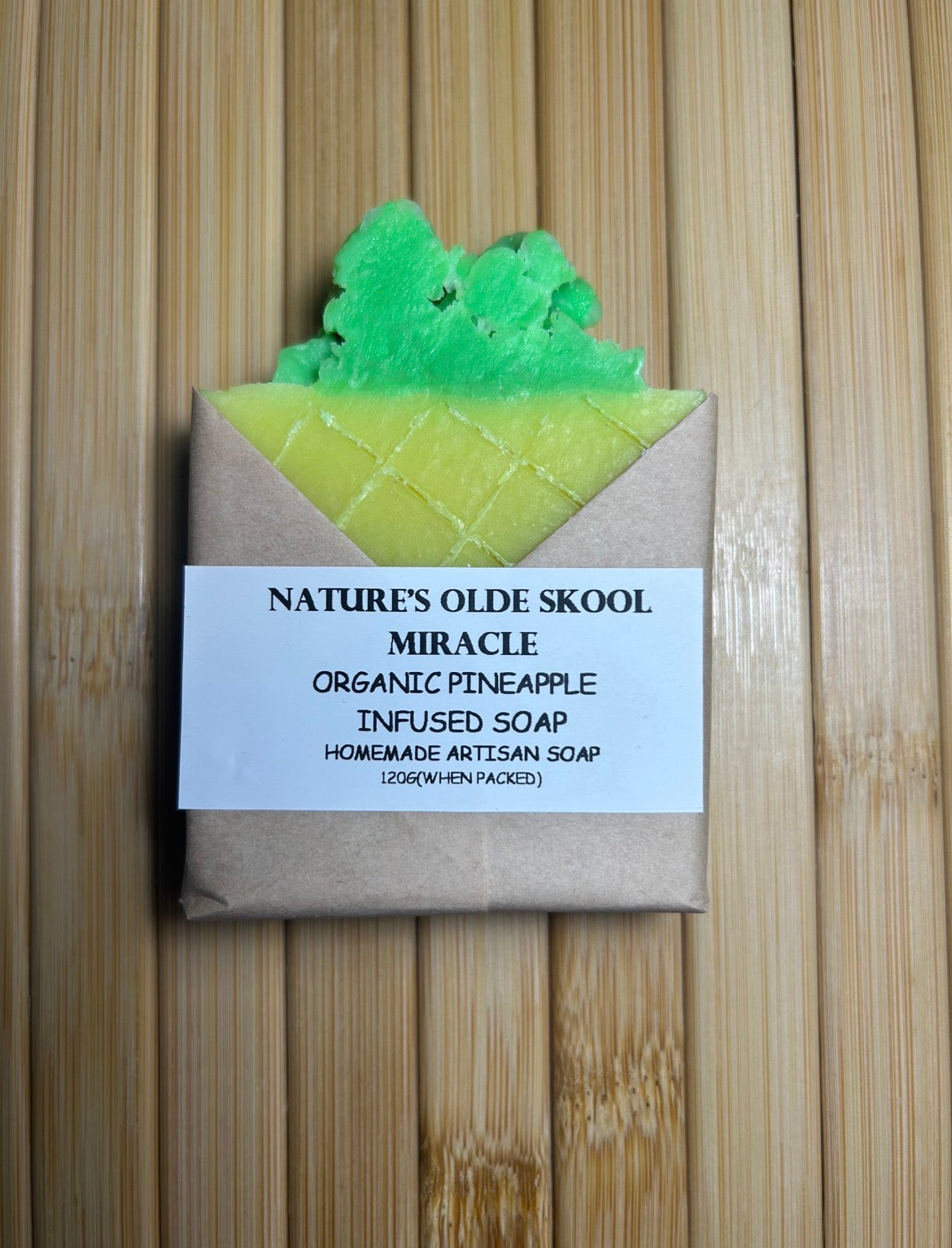 Pineapple Infused Handmade Soap | Natural Ingredients | Citrus Fragrance | Unique Soap