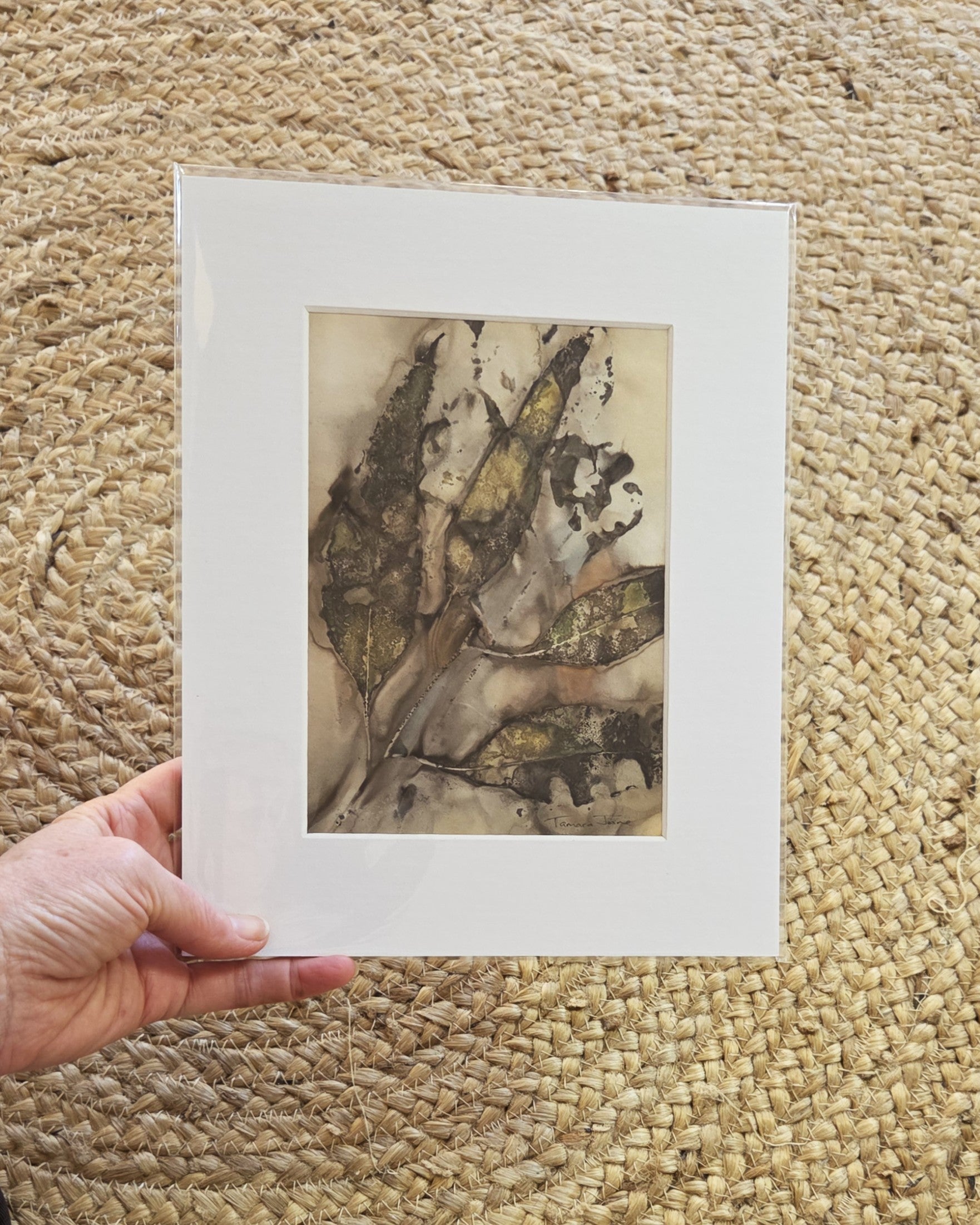 Wild Impressions ~ Set of 3 Original Botanical Artworks  - Eco Print & Watercolour