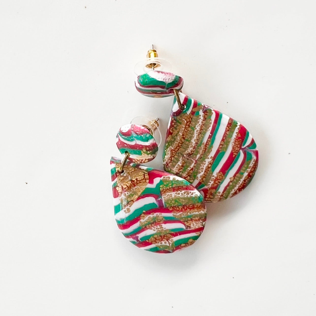 Earrings~Polymer Clay ~Resin~Christmas Dangles