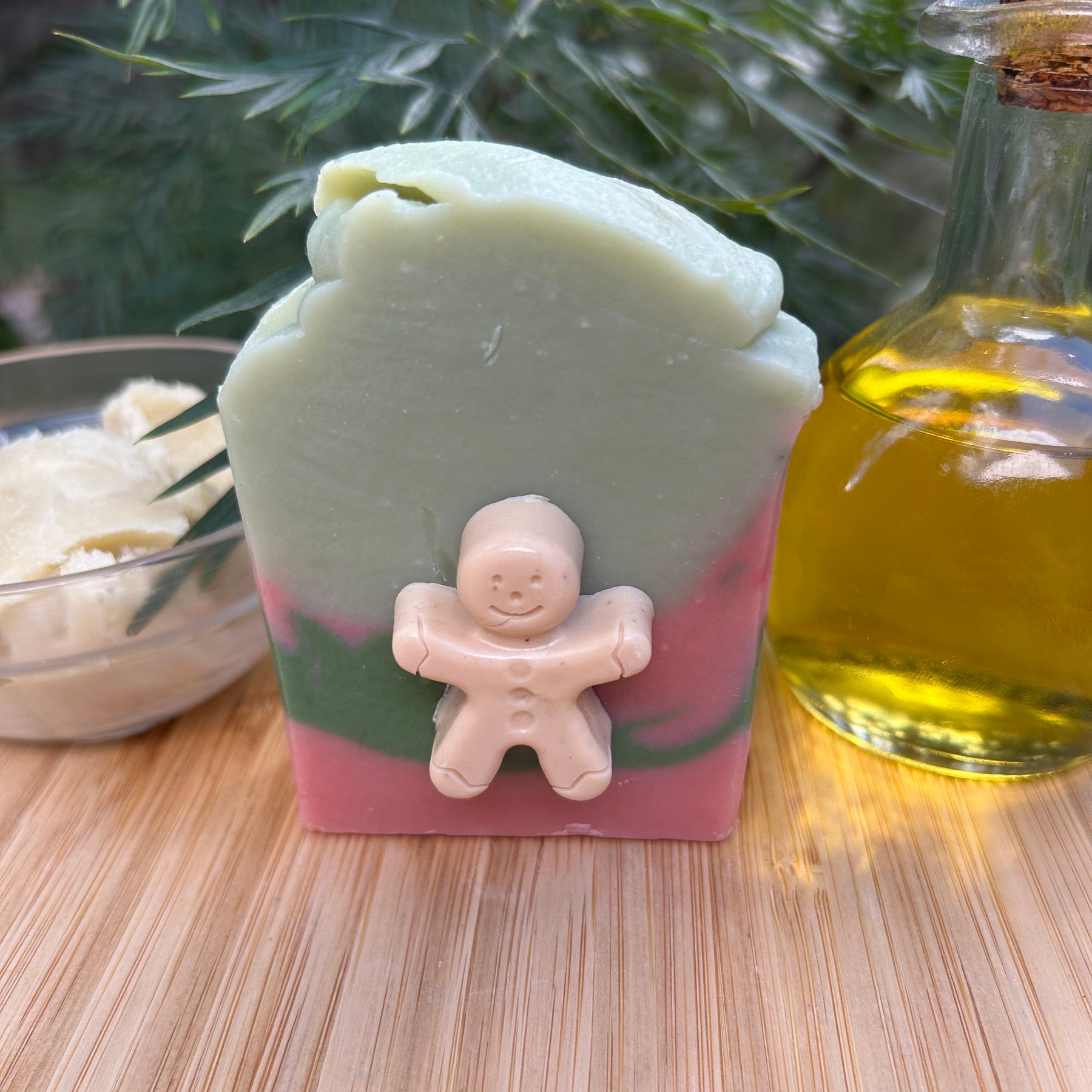 Handmade Yuzu Gingerbread Man Soap | Limited Edition Christmas Bar