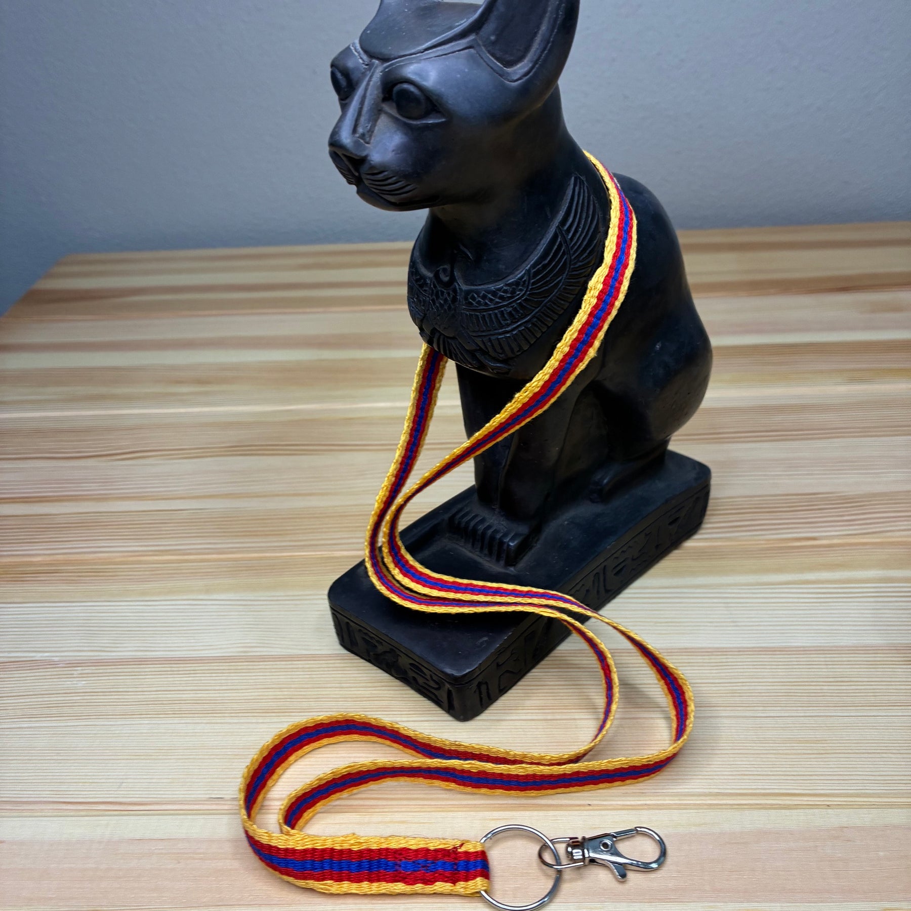 A Little Loom Magic - Primary Brights Handwoven Lanyard