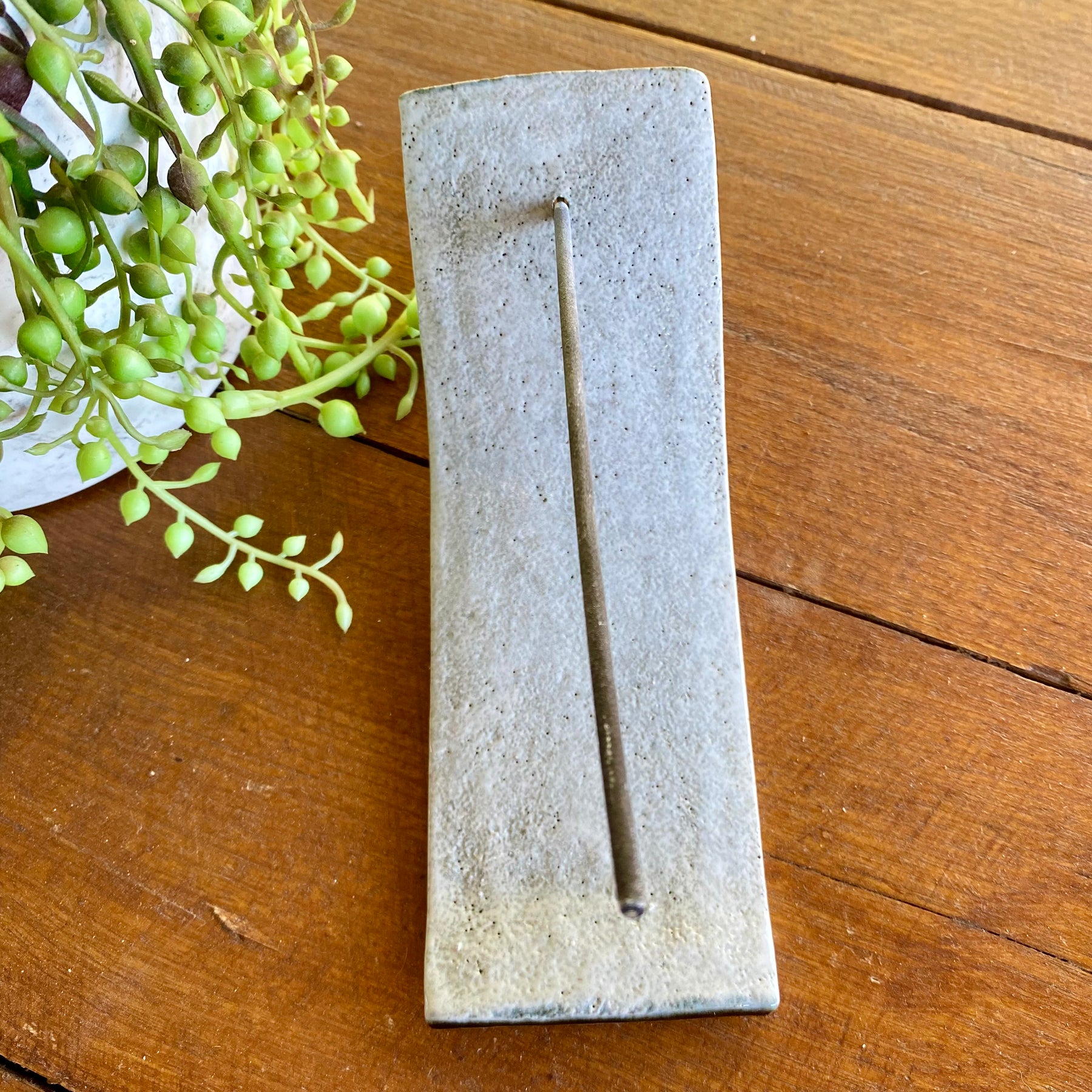 Ceramic Incense Holder – Textured Ribbon Form | Handmade Pottery