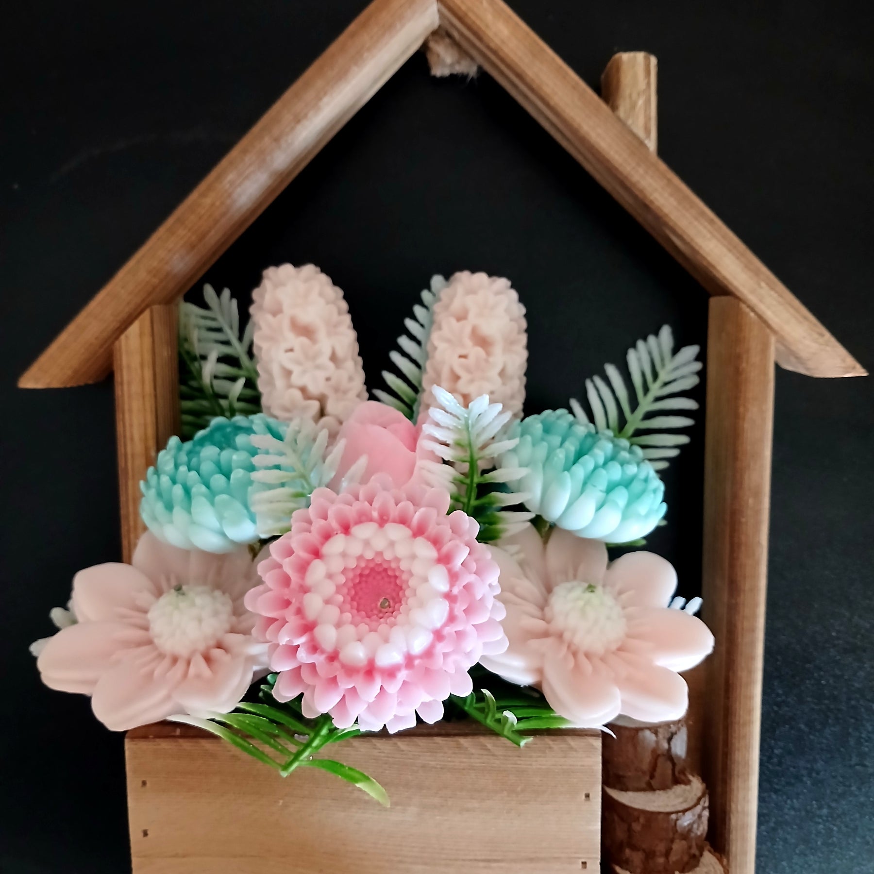 Wooden House Bouquet  Autumn Bonfire