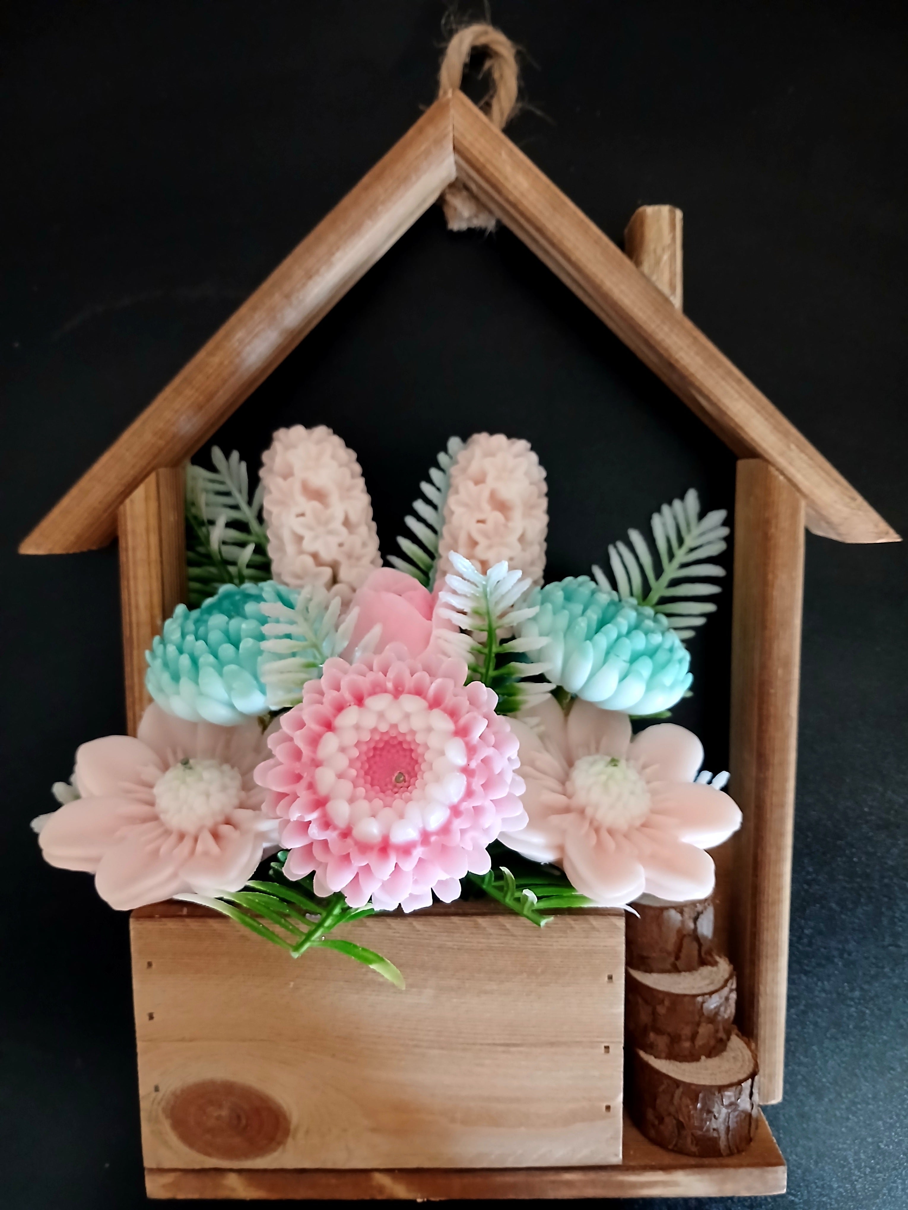 Wooden House Bouquet  Autumn Bonfire