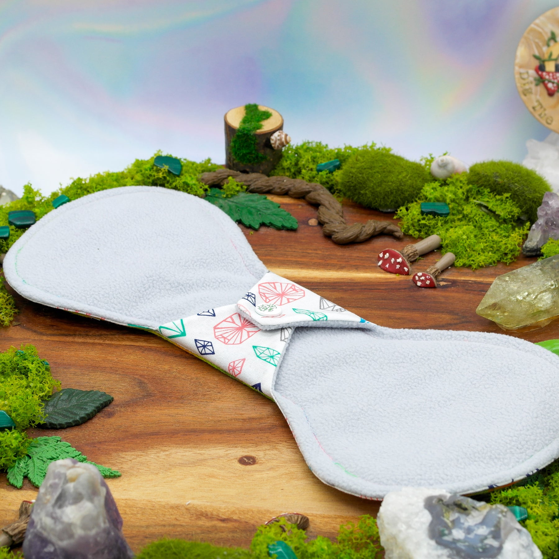 Reusable washable 12" Heavy Cloth Pad (Flexuous) - chakras