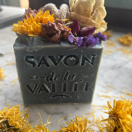 French Soap Blocks - Savon de la Vallee, Indigo & Mint