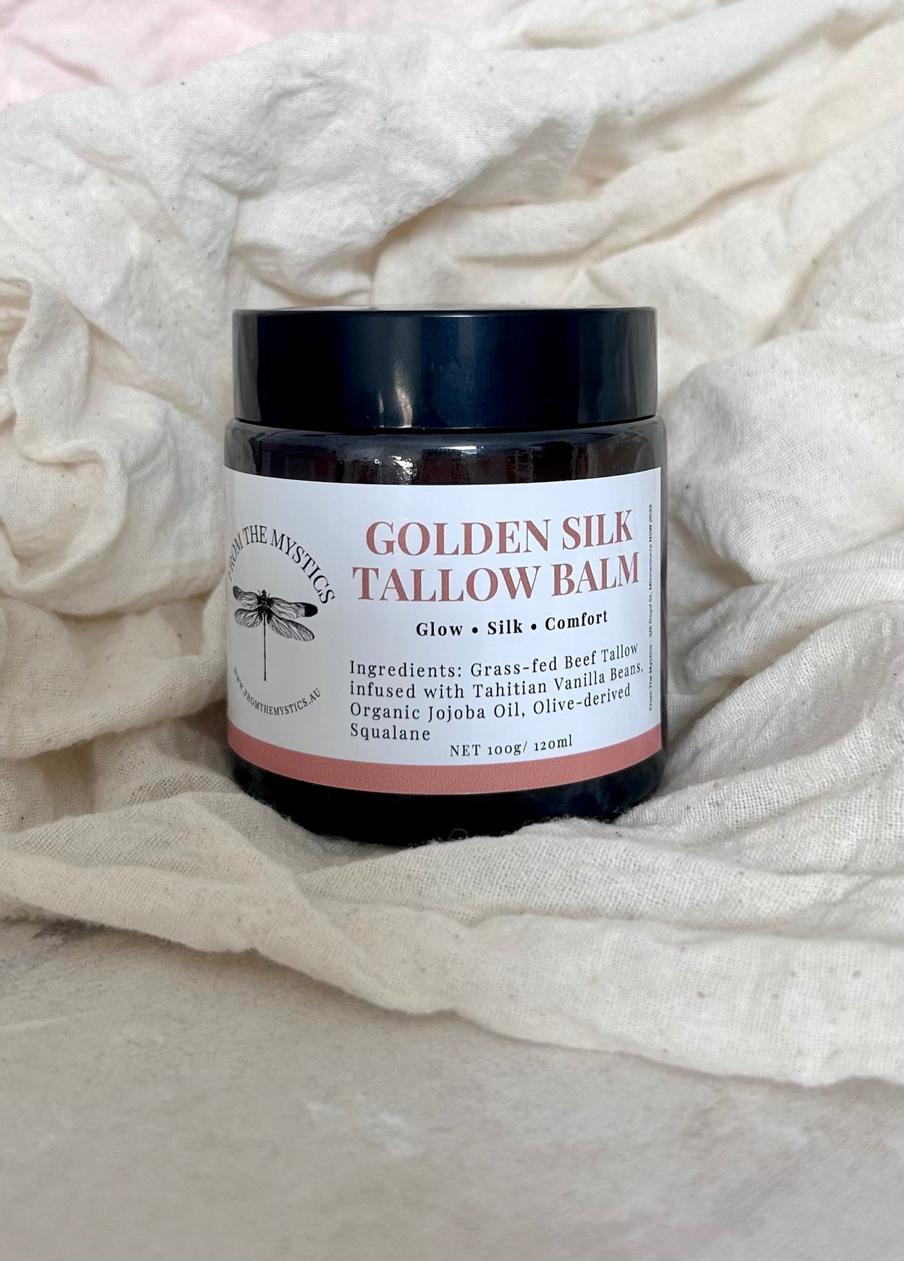 Golden Silk | Vanilla-Infused Tallow Balm for Soft, Silky Skin