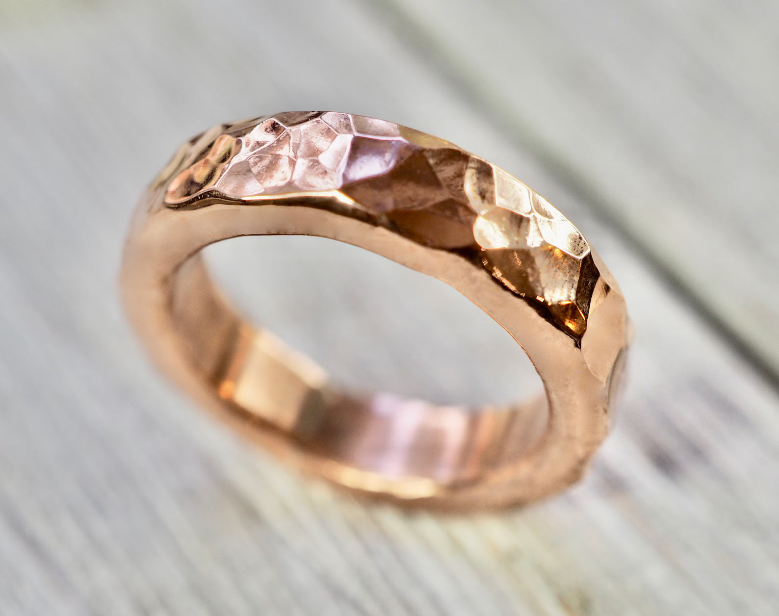 Hammered copper ring | Heavy copper ring | Heavy hammered copper ring | Handmade copper jewellery